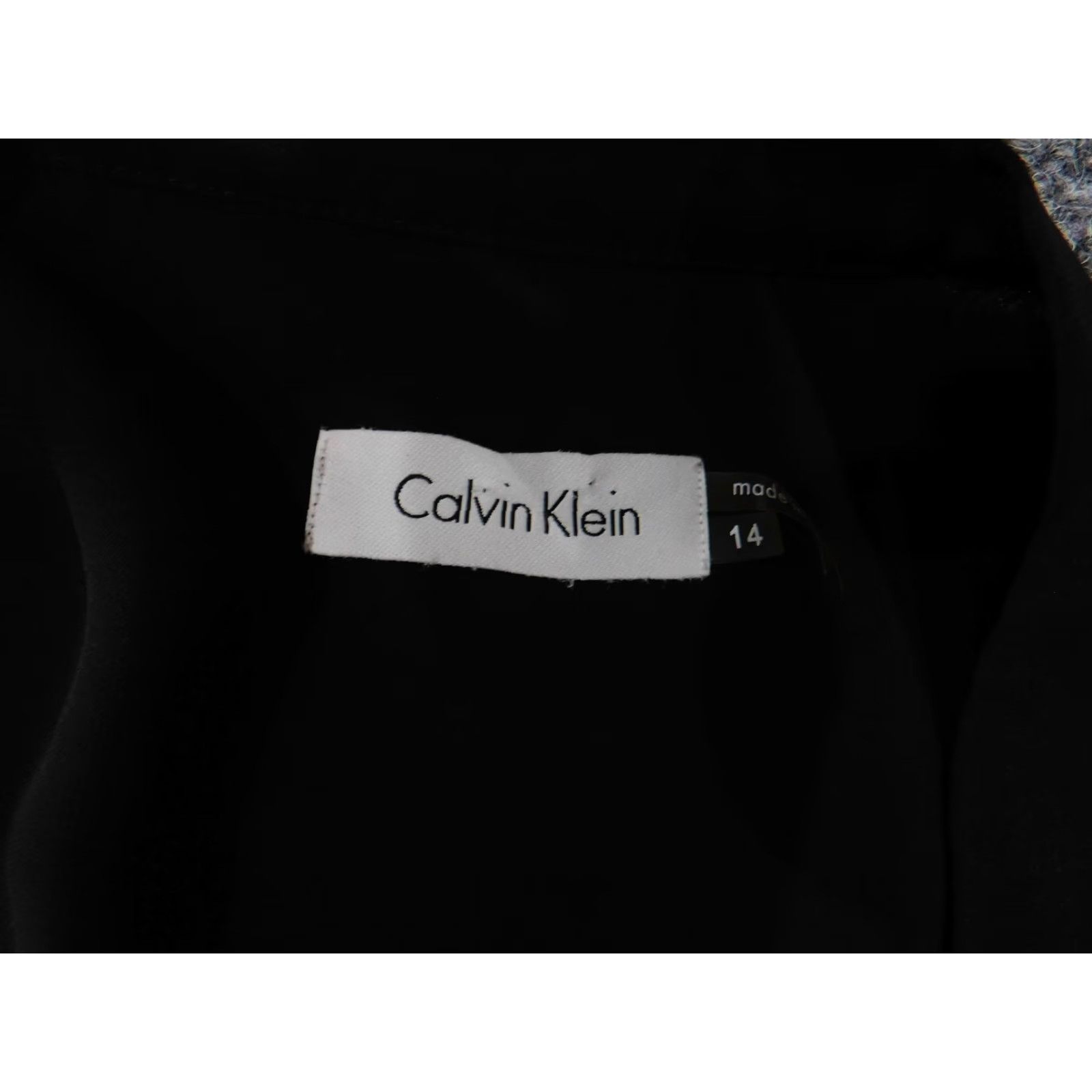 Calvin Klein Calvin Klein Dress Womens 14 Black Sleeveless Sheath V-Neck Career Office Chic Dress Size XL / US 12-14 / IT 48-50 - 6 Thumbnail