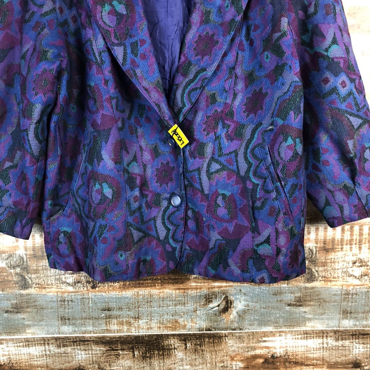 Japanese Brand × Vintage Japanese Brand vintage art Purple Blazzer #A2327 Size M / US 6-8 / IT 42-44 - 6 Thumbnail