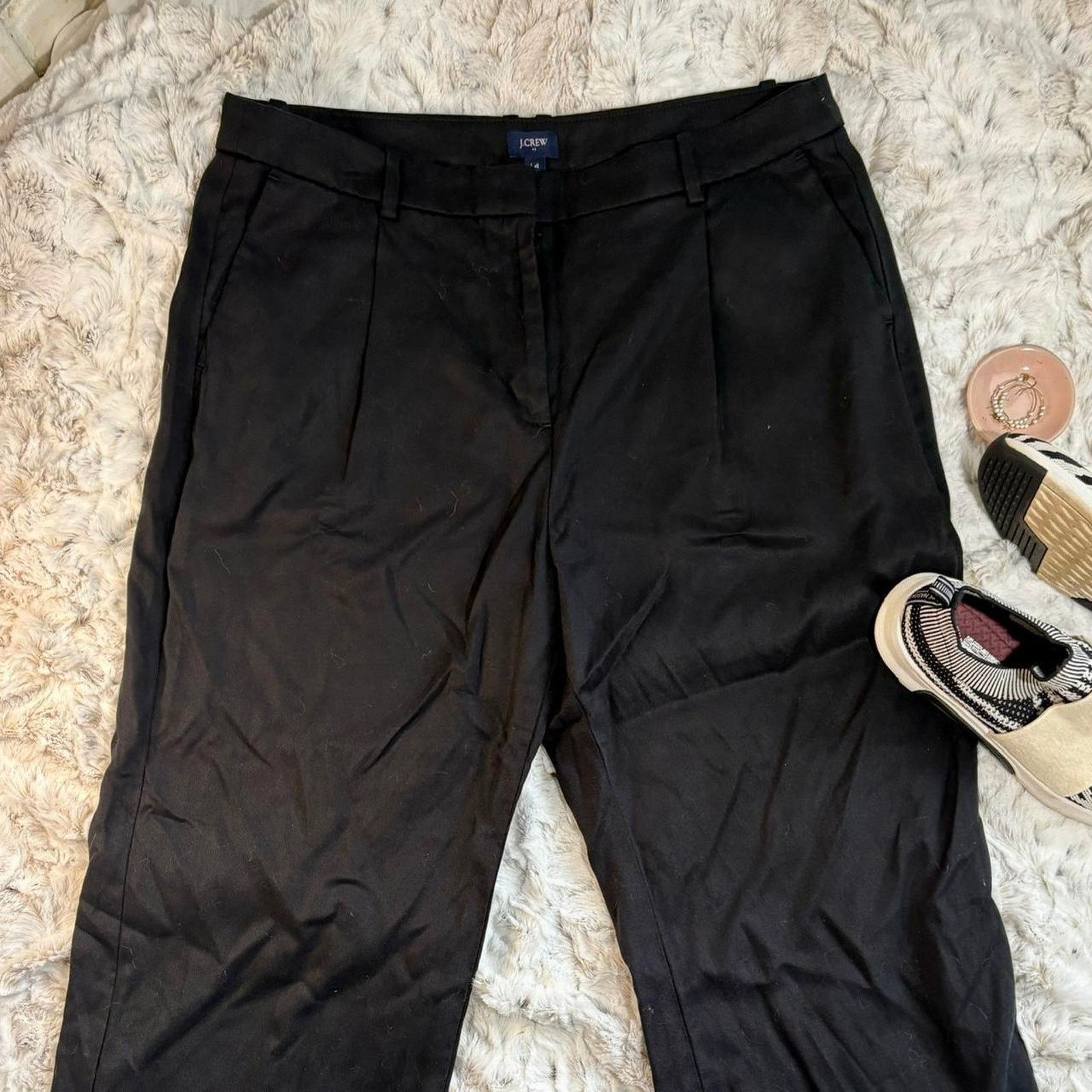 J.Crew J crew black high waisted pleated pants Size 36" / US 14 / IT 50 - 2 Thumbnail