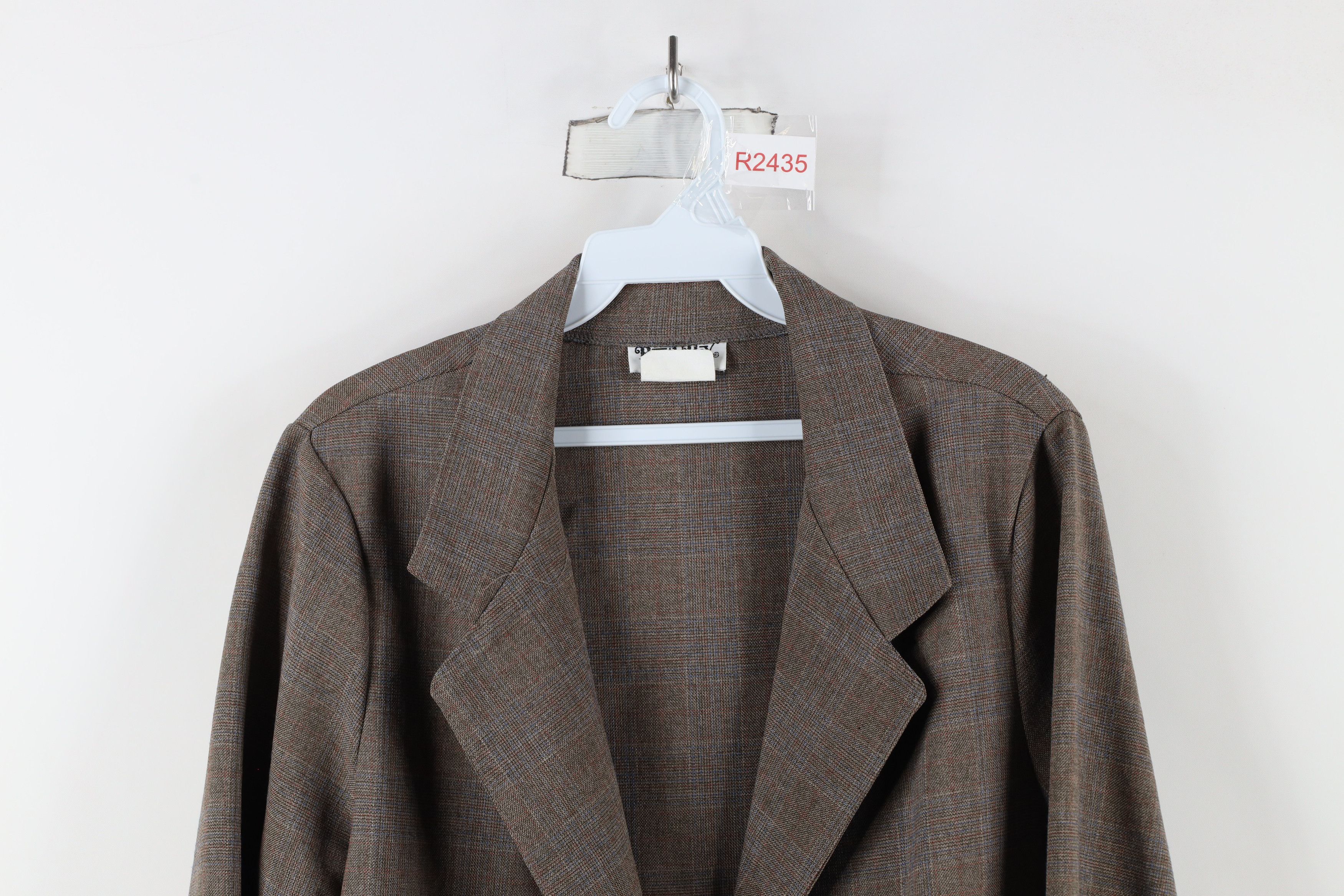 Vintage Vintage 90s Streetwear One Button Blazer Jacket Plaid USA Size XXL / US 16-18 / IT 52-54 - 2 Thumbnail