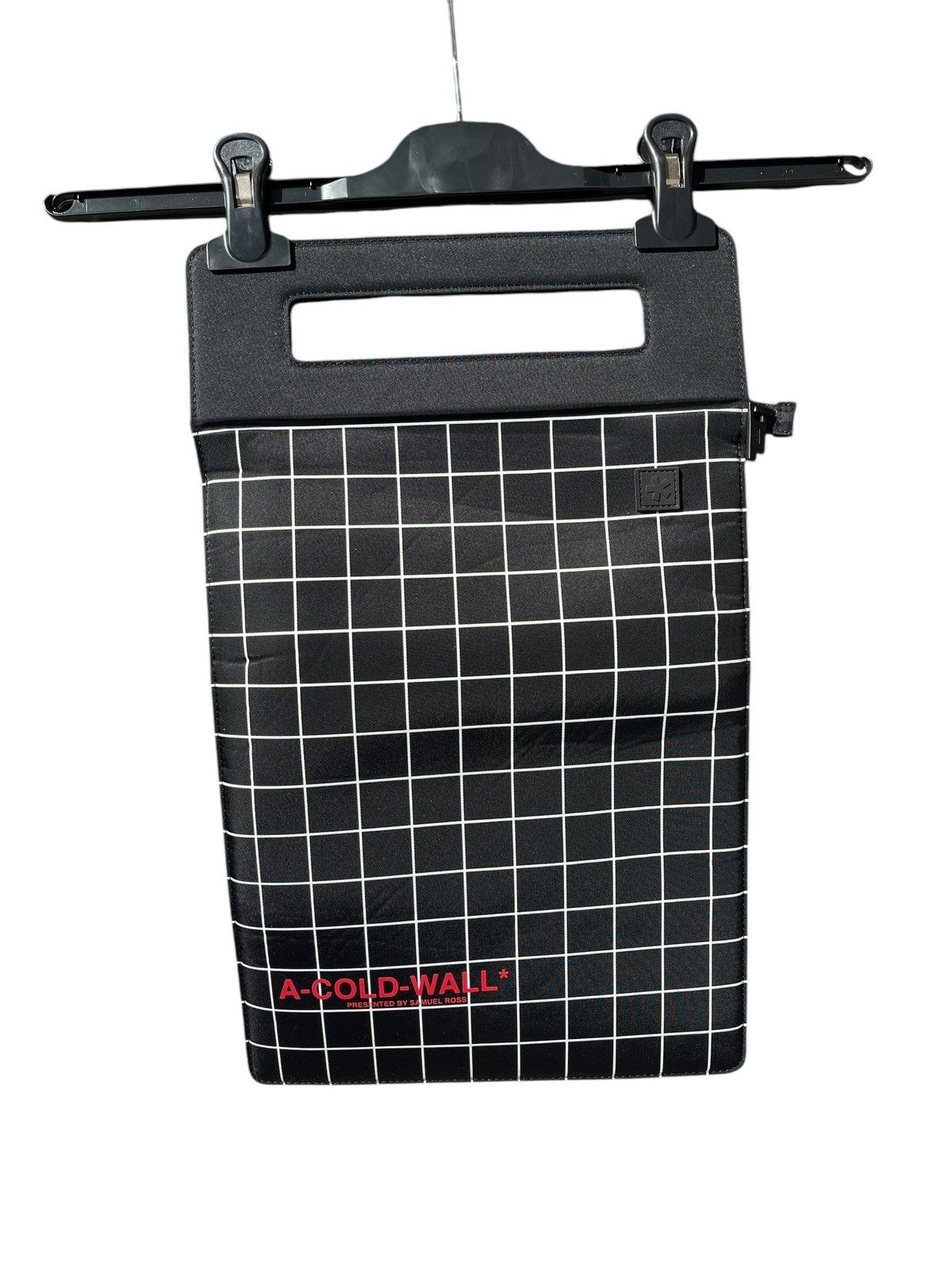 A-COLD-WALL* A-Cold-Wall* Black Grid Overlocked Tablet Tote Size ONE SIZE - 2 Thumbnail