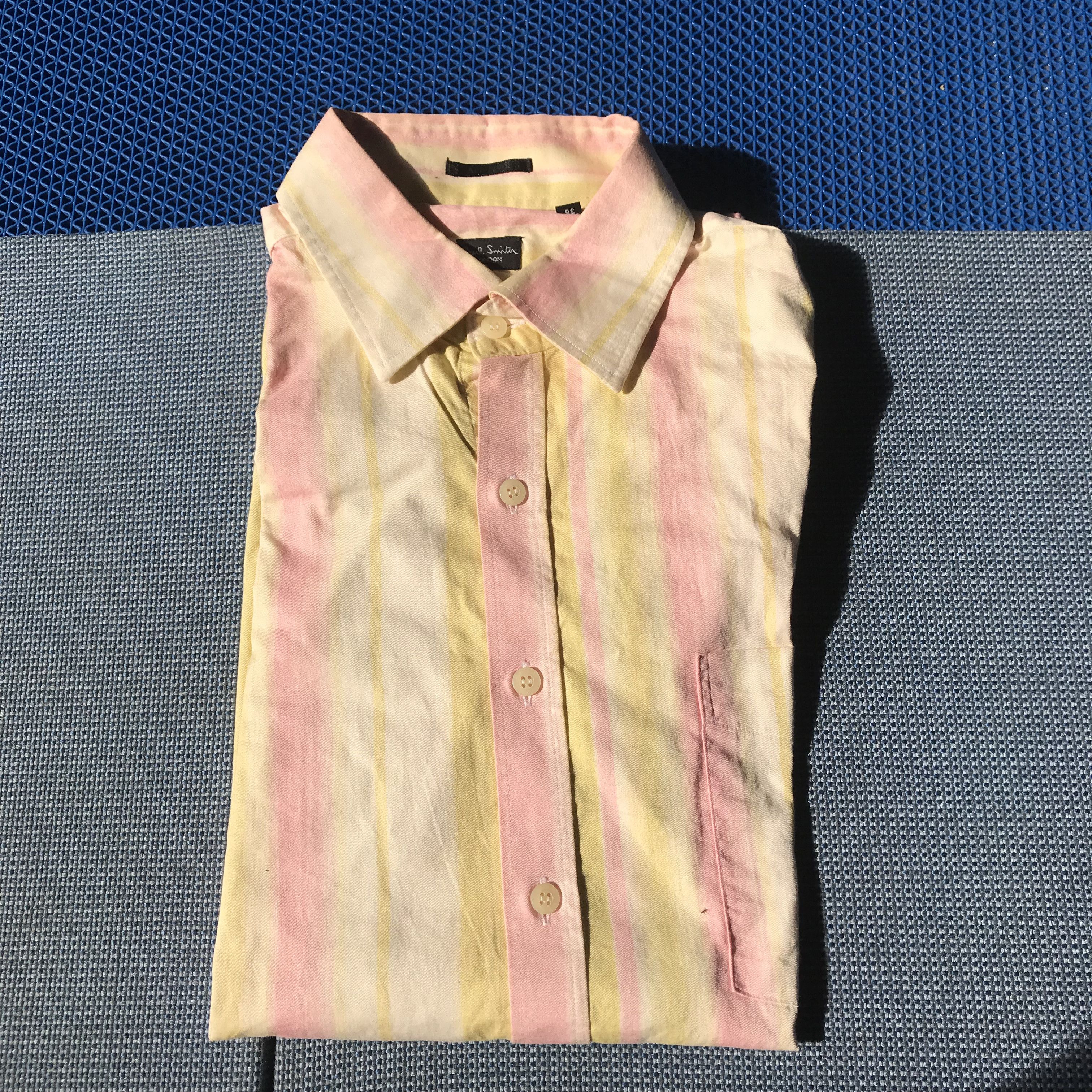 Paul Smith Paul Smith Of London Multicolour pink beige cream shirt Size US M / EU 48-50 / 2 - 12 Thumbnail