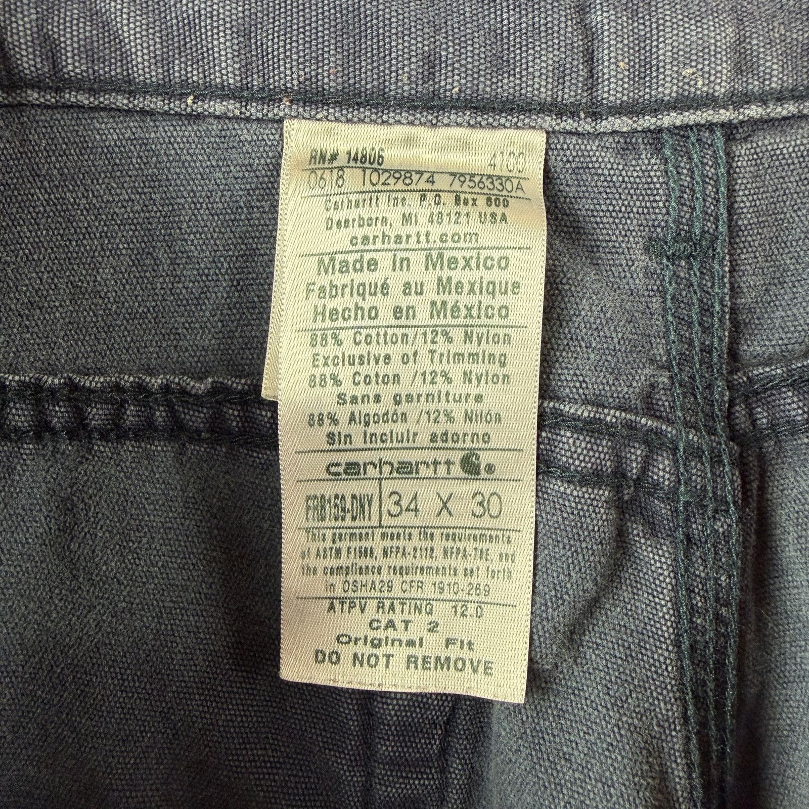 Carhartt Carhartt Workwear Pants FR Size 36x32 Size US 36 / EU 52 - 4 Thumbnail