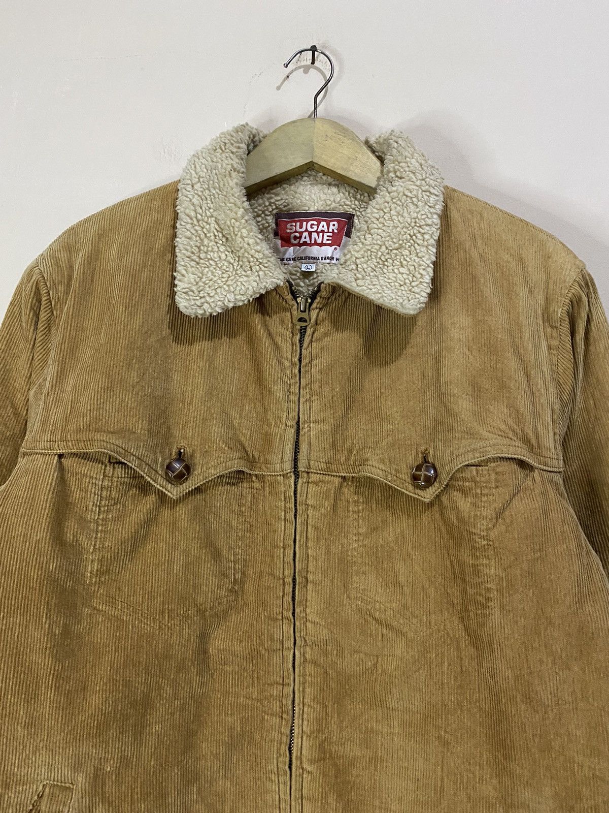 Japanese Brand × Sugar Cane Vtg Sugar Cane Ranch Wear Corduroy Sherpa Jacket Size US L / EU 52-54 / 3 - 3 Thumbnail