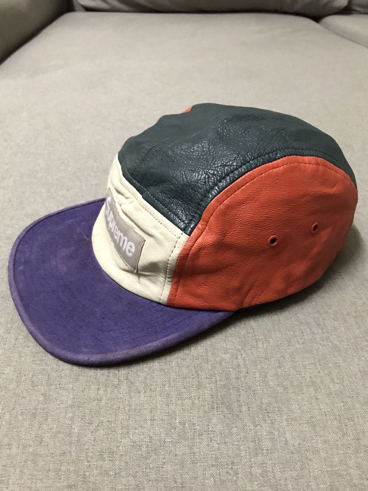 Surf Style Supreme Leather Suede 5 Panel hat | Grailed