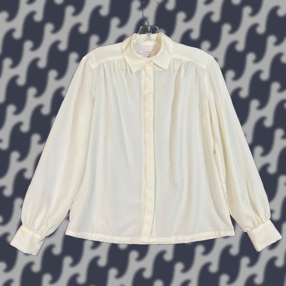 Pendleton VINTAGE Pendleton Women Blouse Shirt Yellow Button Up Long Sleeve Petite 10 Womens Size L / US 10 / IT 46 - 1 Thumbnail