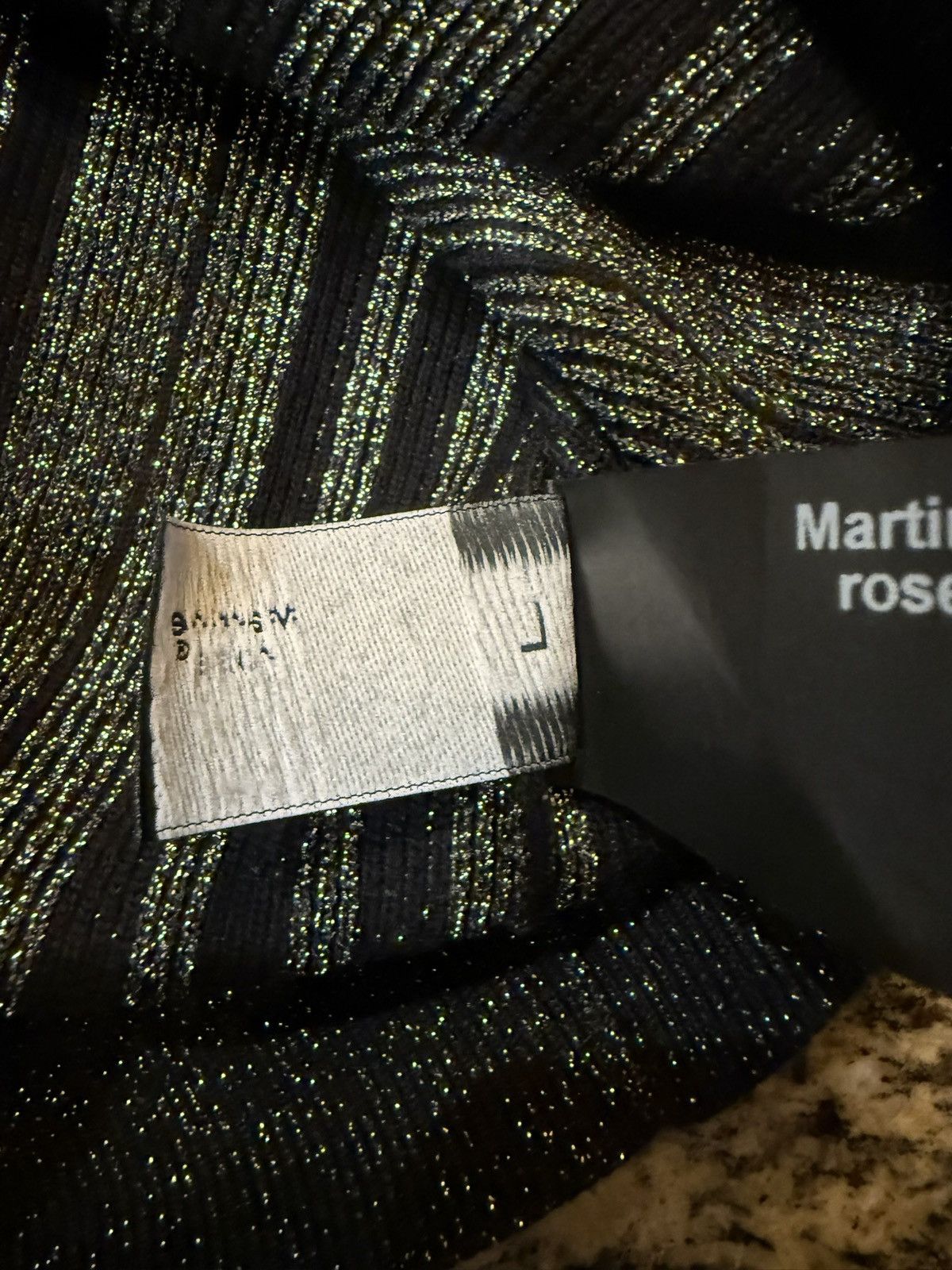 Martine Rose Martine Rose Lurex Logo Polo Zip Sweater Size US L / EU 52-54 / 3 - 10 Thumbnail