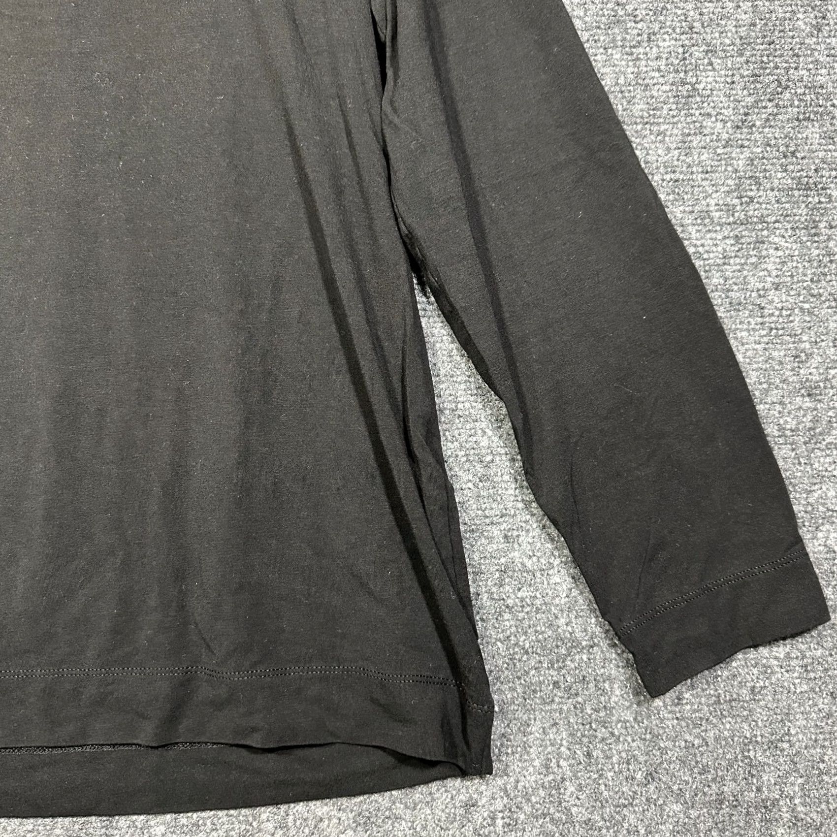 Vintage Chicos Top Womens Large The Ultimate Tee Long Sleeve Shirt Black Stretch Shirt Tee Chicos L Black Women's Casual Basic Knit Cotton Modal Spandex Size L / US 10 / IT 46 - 2 Thumbnail