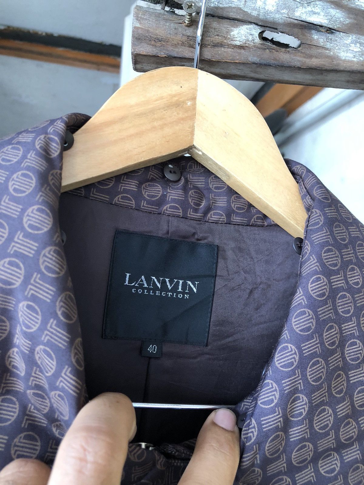 Lanvin Vintage Lanvin Monogram Light Puffer Jacket Size M / US 6-8 / IT 42-44 - 8 Thumbnail