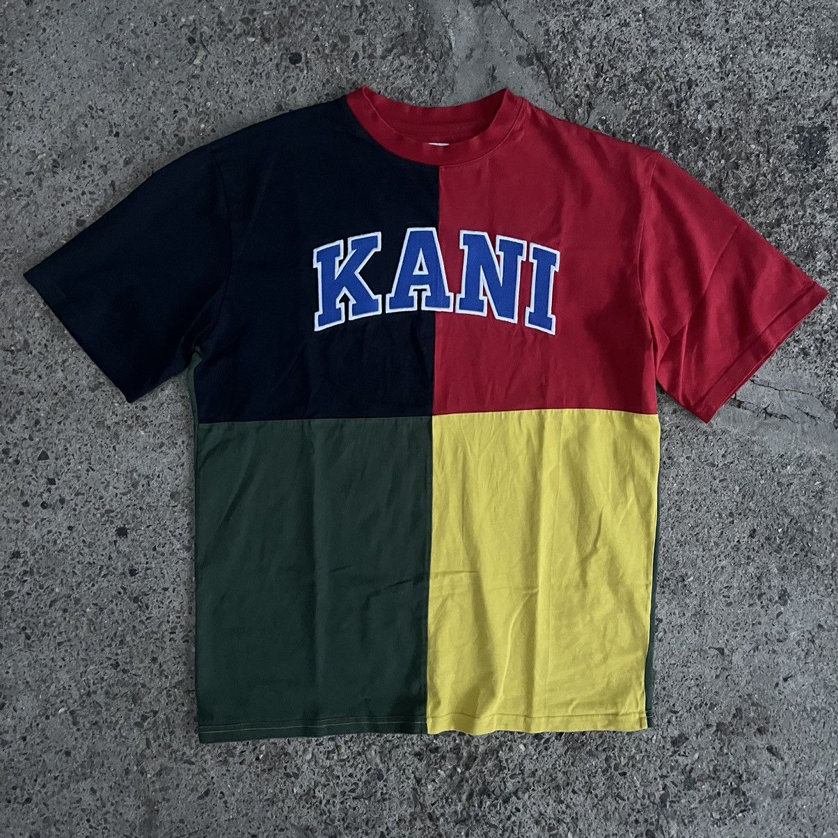 Karl Kani × Vintage 90s Vintage Karl Kani V-Neck Big Logo Jersey T-Shirt Size US S / EU 44-46 / 1 - 1 Thumbnail