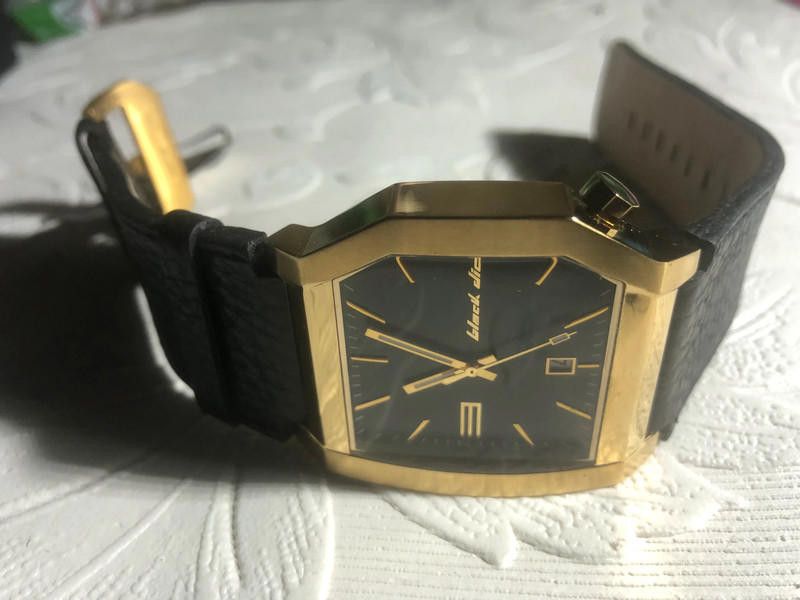 Designer Black Dice Analogue black gold Watch Size ONE SIZE - 8 Thumbnail