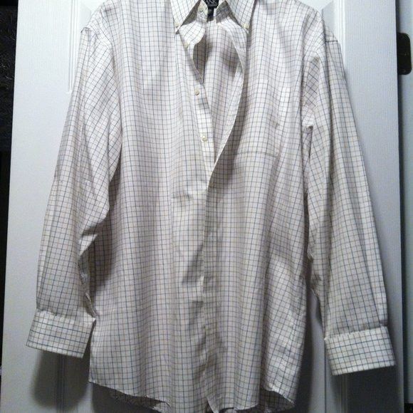 Jos. A. Bank JOS.A.BANK MENS WHITE 100%COTTON CASUAL SHIRT SIZE: 17/34 Size US XL / EU 56 / 4 - 4 Thumbnail