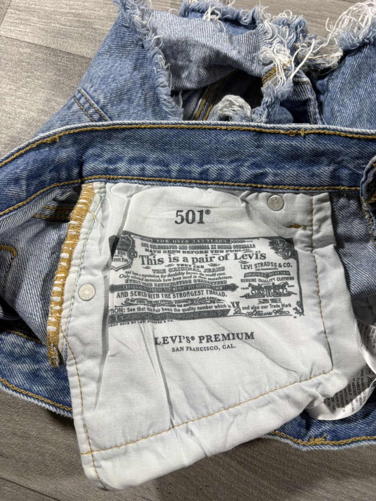 Levi's Short en jean Levi’s 501 - W28 FR38 | Bleu - Femme Size 27" / US 4 / IT 40 - 5 Thumbnail