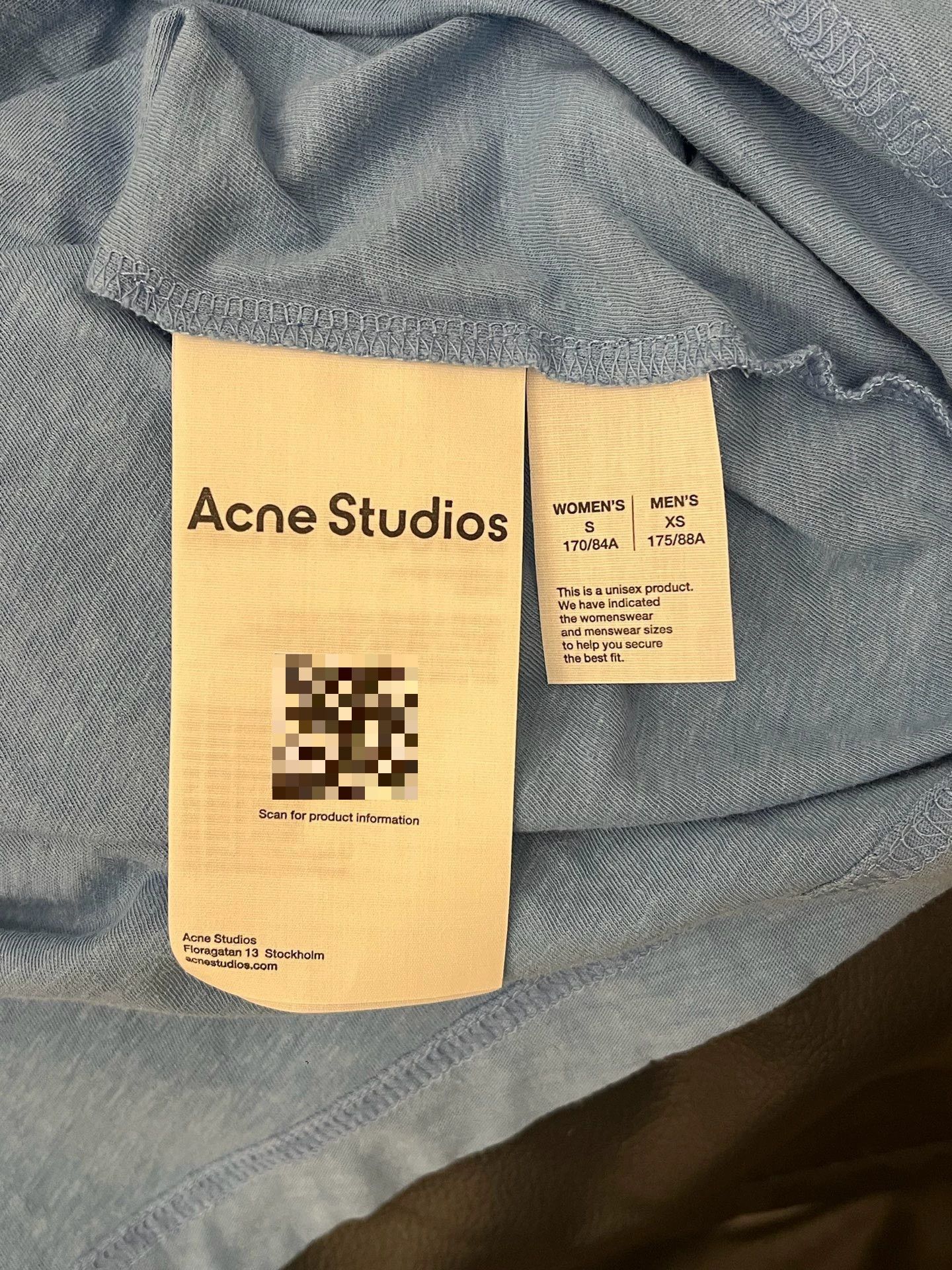 Acne Studios Acne 1996 SS26 Classic Crewneck LS T Glacier Blue S/XS Size S / US 4 / IT 40 - 4 Thumbnail