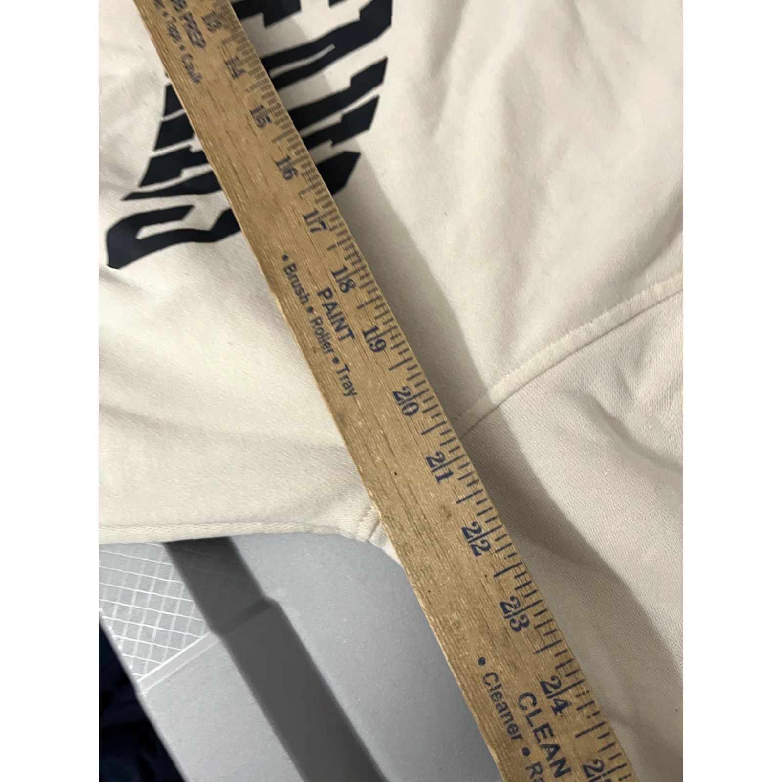Tommy Hilfiger Tommy Jeans Sweatshirt Hilfiger Cream Spell Out Crew Neck Pullover Womens Small Size S / US 4 / IT 40 - 6 Thumbnail