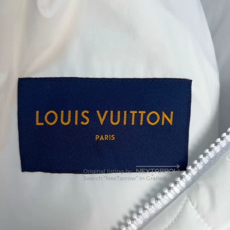 Louis Vuitton Louis Vuitton FW22 Solid Quilted Logo Hooded Cotton Jacket Size US XL / EU 56 / 4 - 4 Thumbnail