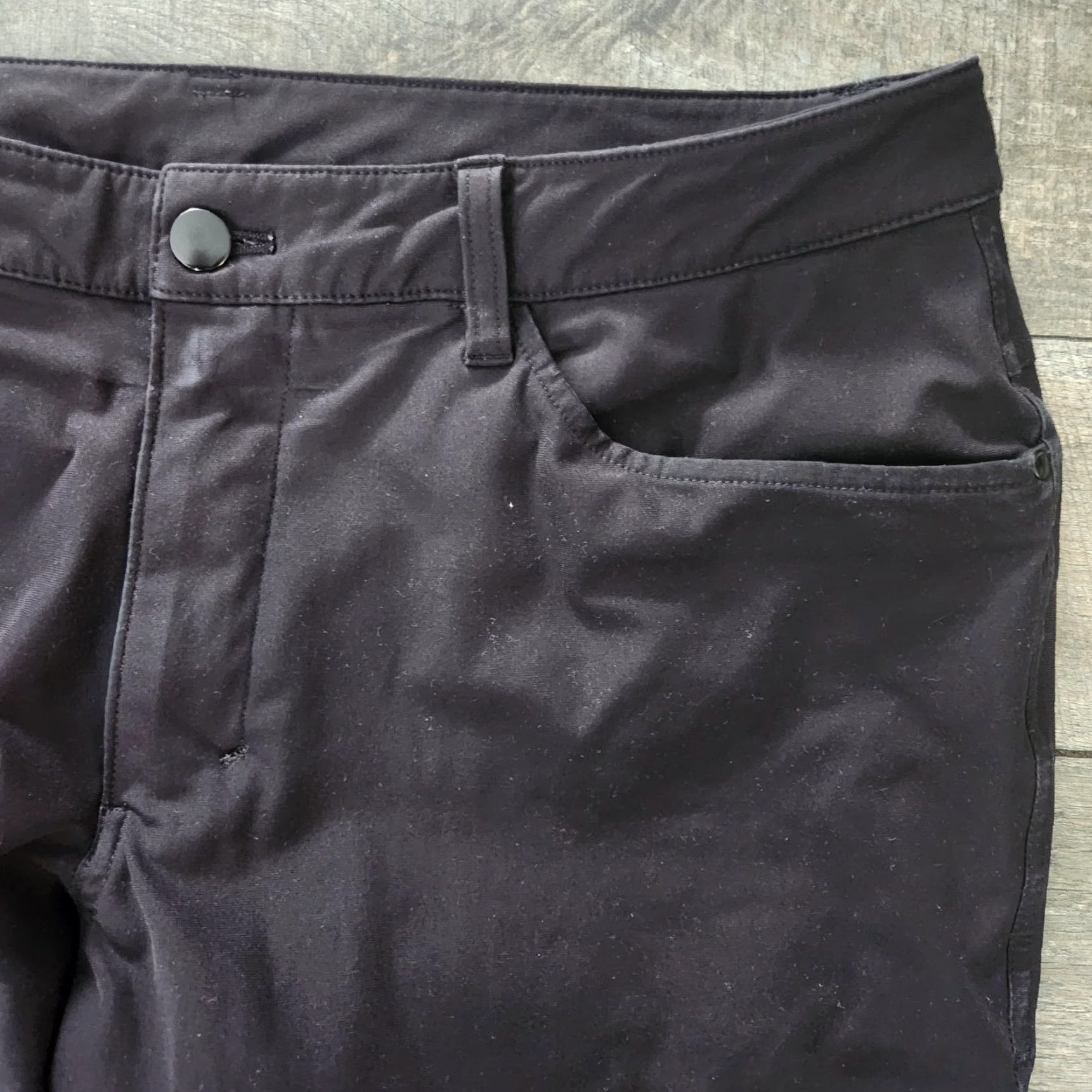 Lululemon lululemon Mens Pants 34x32 ABC Classic Fit 5 Pocket Warpstreme Black Size US 34 / EU 50 - 5 Thumbnail
