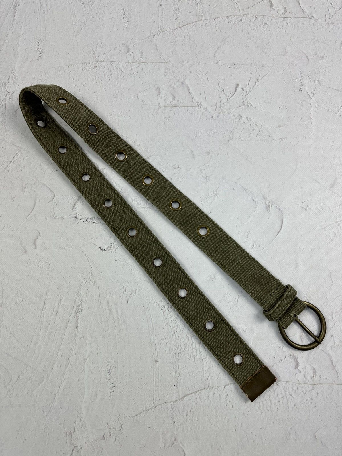 Vintage Vintage Khaki Belt Size 32 - 1 Thumbnail