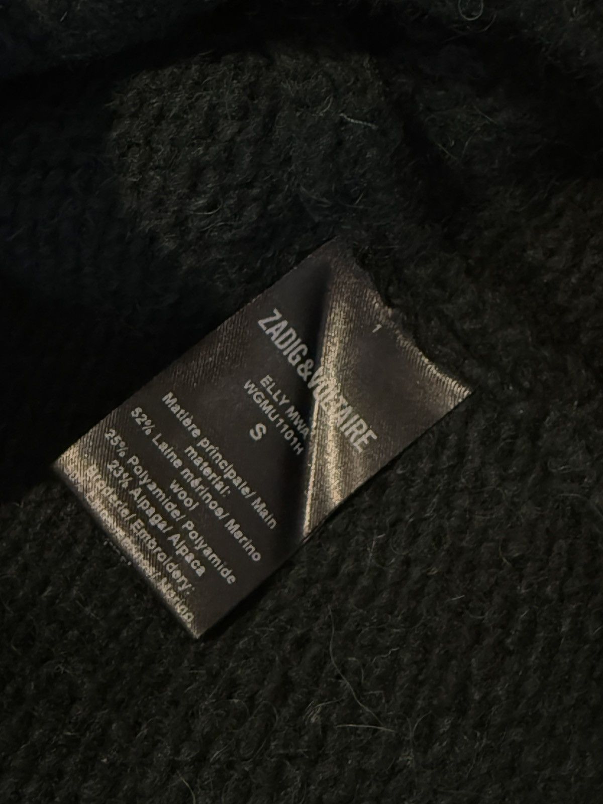 Zadig & Voltaire Zadig&Voltaire green merino oversized sweater"Je m'en fous” Size US S / EU 44-46 / 1 - 4 Thumbnail