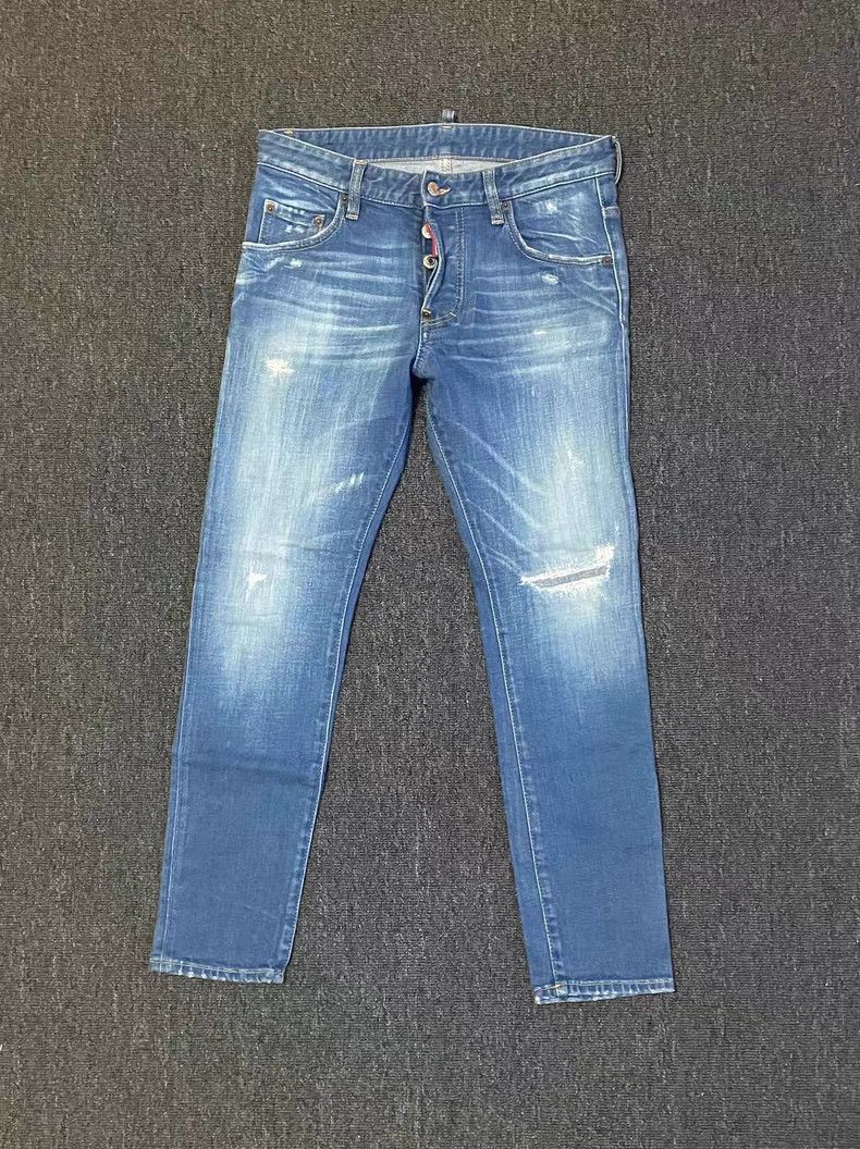 Dsquared2 Dsquared2 Light Wash Distressed Jeans Size US 34 / EU 50 - 1 Thumbnail