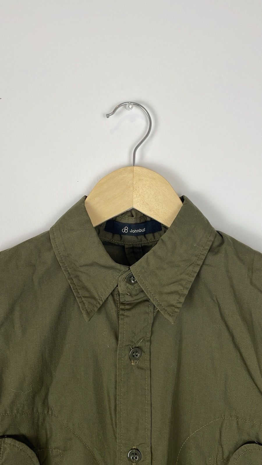 Japanese Brand Johnbull Military Pocket Shirt – Olive Size US S / EU 44-46 / 1 - 3 Thumbnail