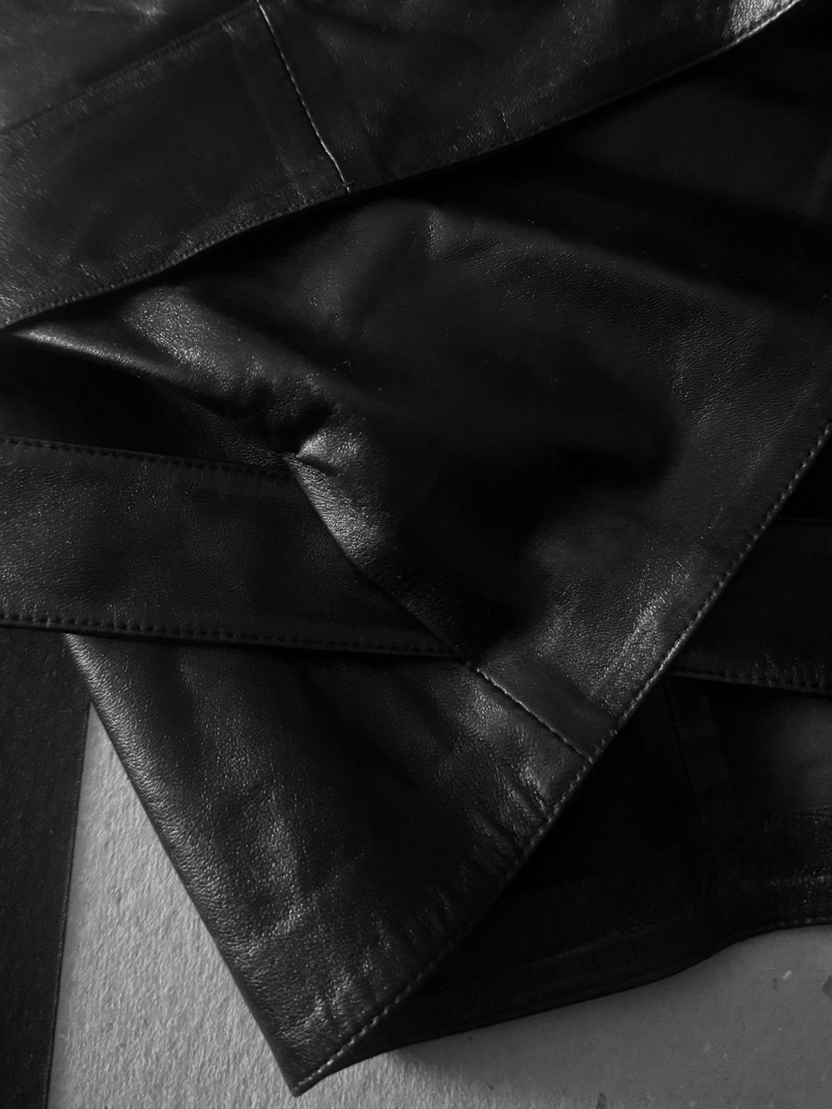 Gucci Runway Tom Ford for Gucci Asymmetric Leather Jacket Size M / US 6-8 / IT 42-44 - 5 Thumbnail