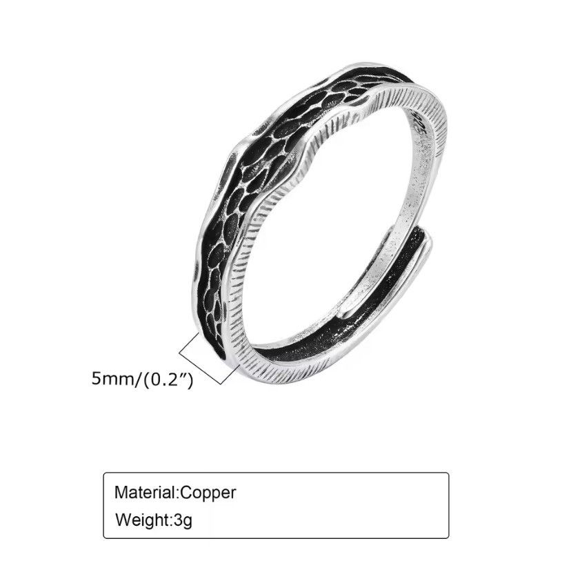 Vintage Retro Wedding Ring Size ONE SIZE - 2 Thumbnail