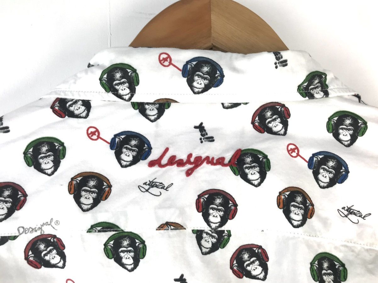 Desigual Desigual designer premium button shirt monkeys monogram M Size US M / EU 48-50 / 2 - 4 Thumbnail