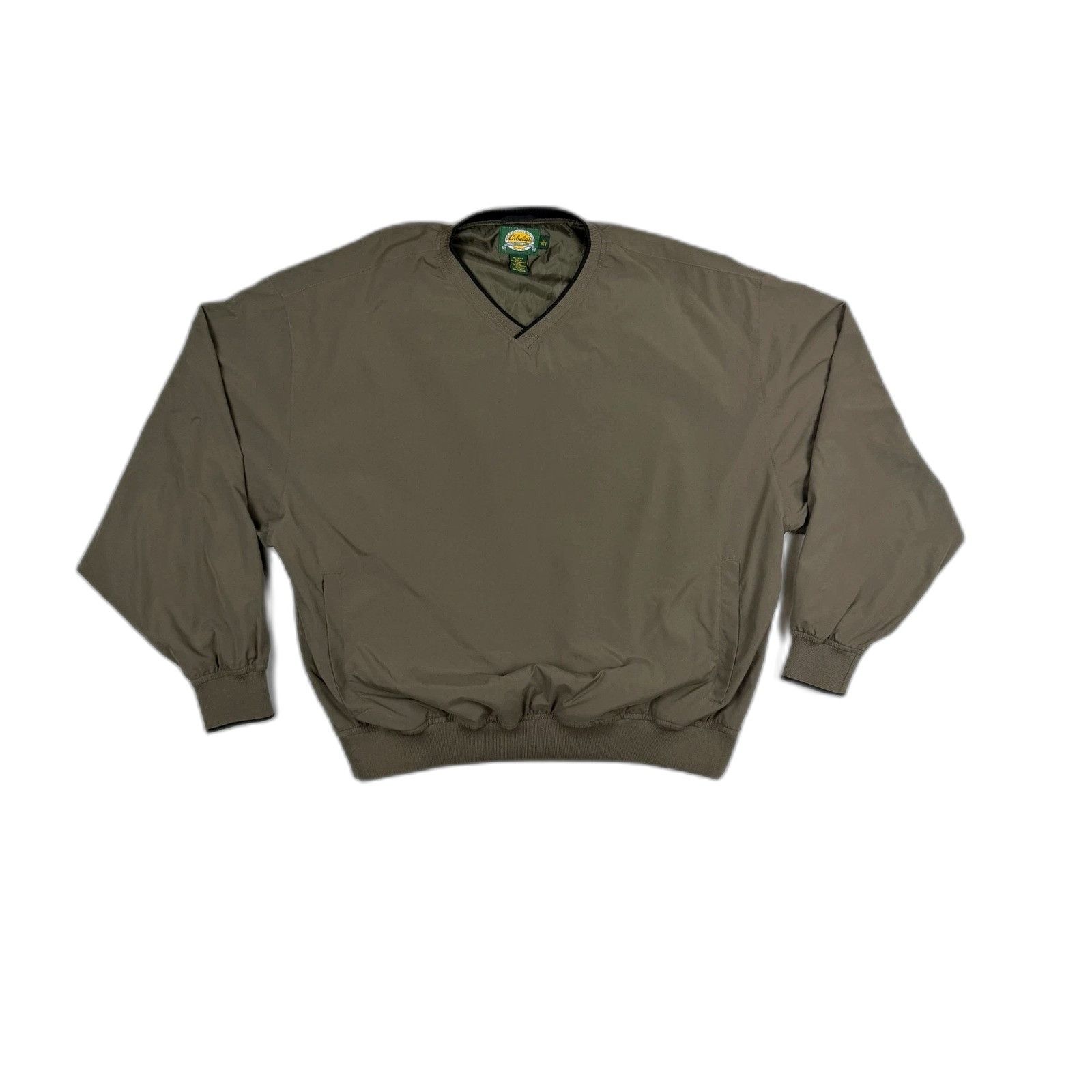 Vintage Cabelas V-Neck Windshirt Pullover Jacket Golf Fishing Gorpco Size US XL / EU 56 / 4 - 1 Thumbnail