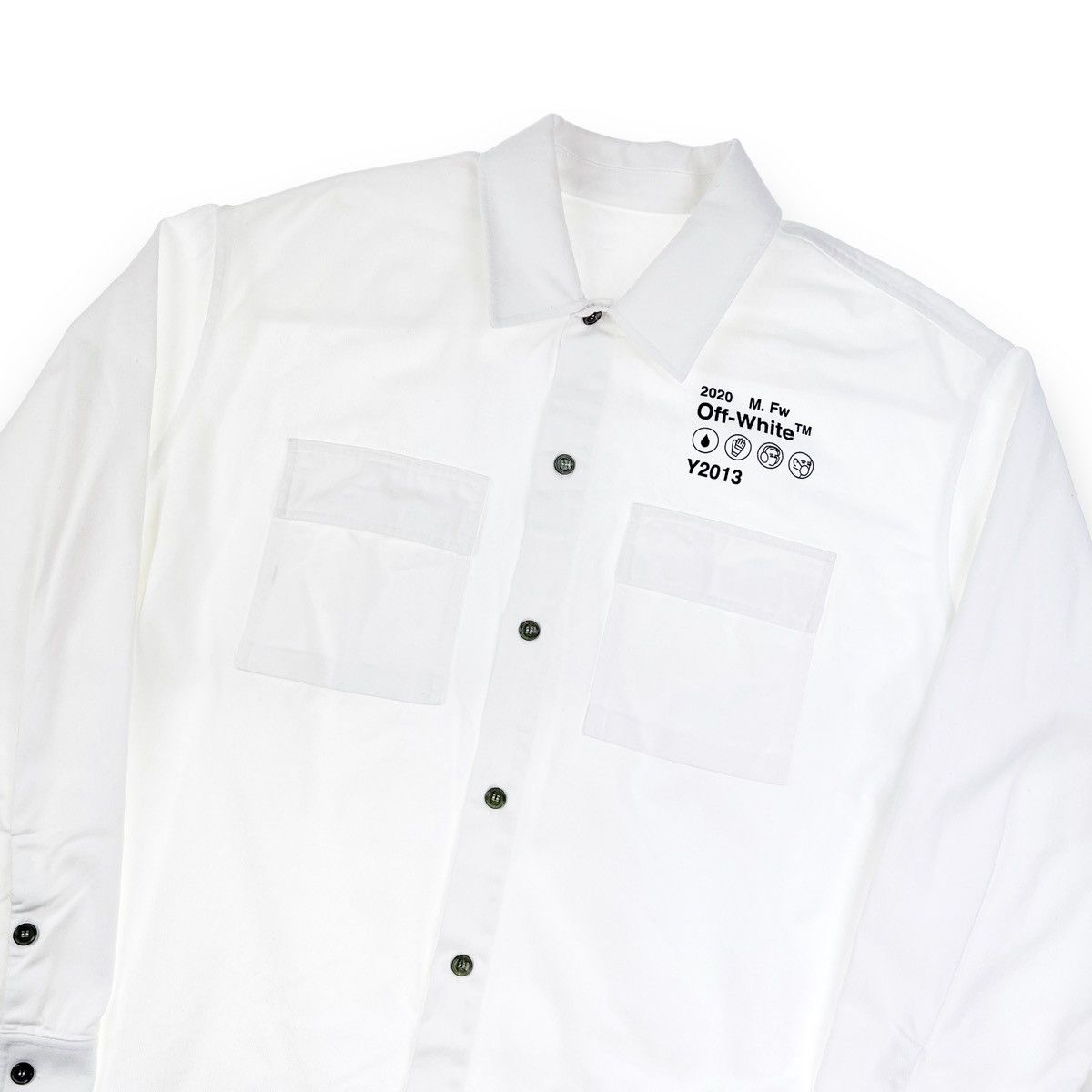 Image of Off White Off-White Overshirt Jacket, Men's (Size 2XL)