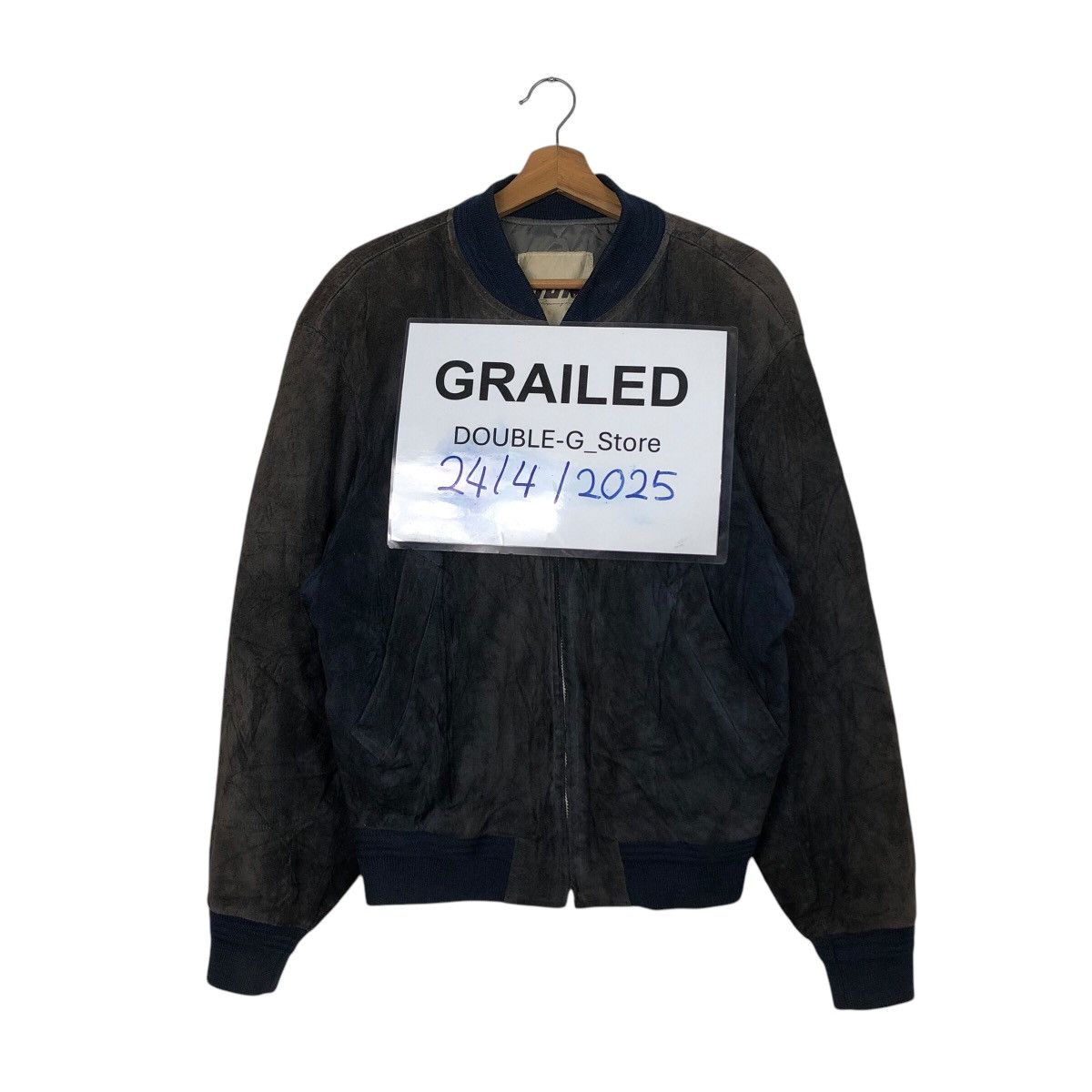 Japanese Brand 📌Vintage Bomber Leather Jacket Jun Men Suede Issey Miyake Size US M / EU 48-50 / 2 - 1 Thumbnail
