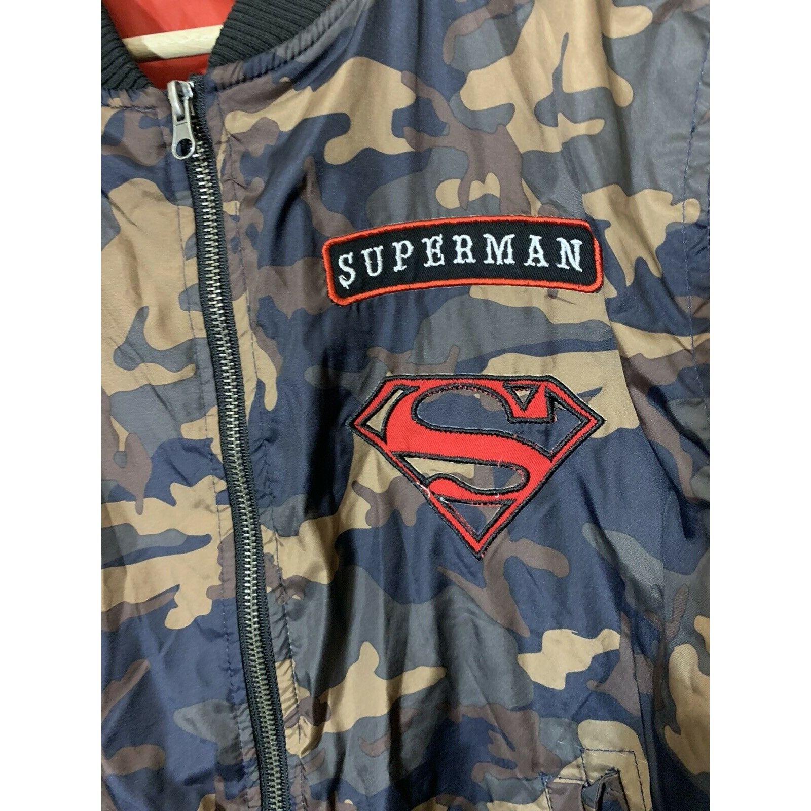 Other Superman Bomber Jacket Teen Sz S Camo Brown LOGO Size US S / EU 44-46 / 1 - 1 Thumbnail