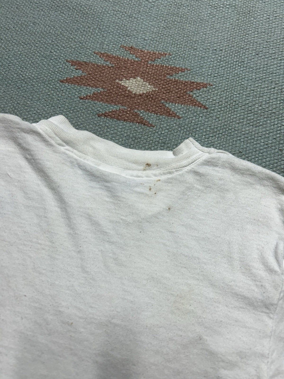 Vintage Vtg blank white t shirt fruit loom distress kids M baby tee Size XS / US 0-2 / IT 36-38 - 10 Thumbnail