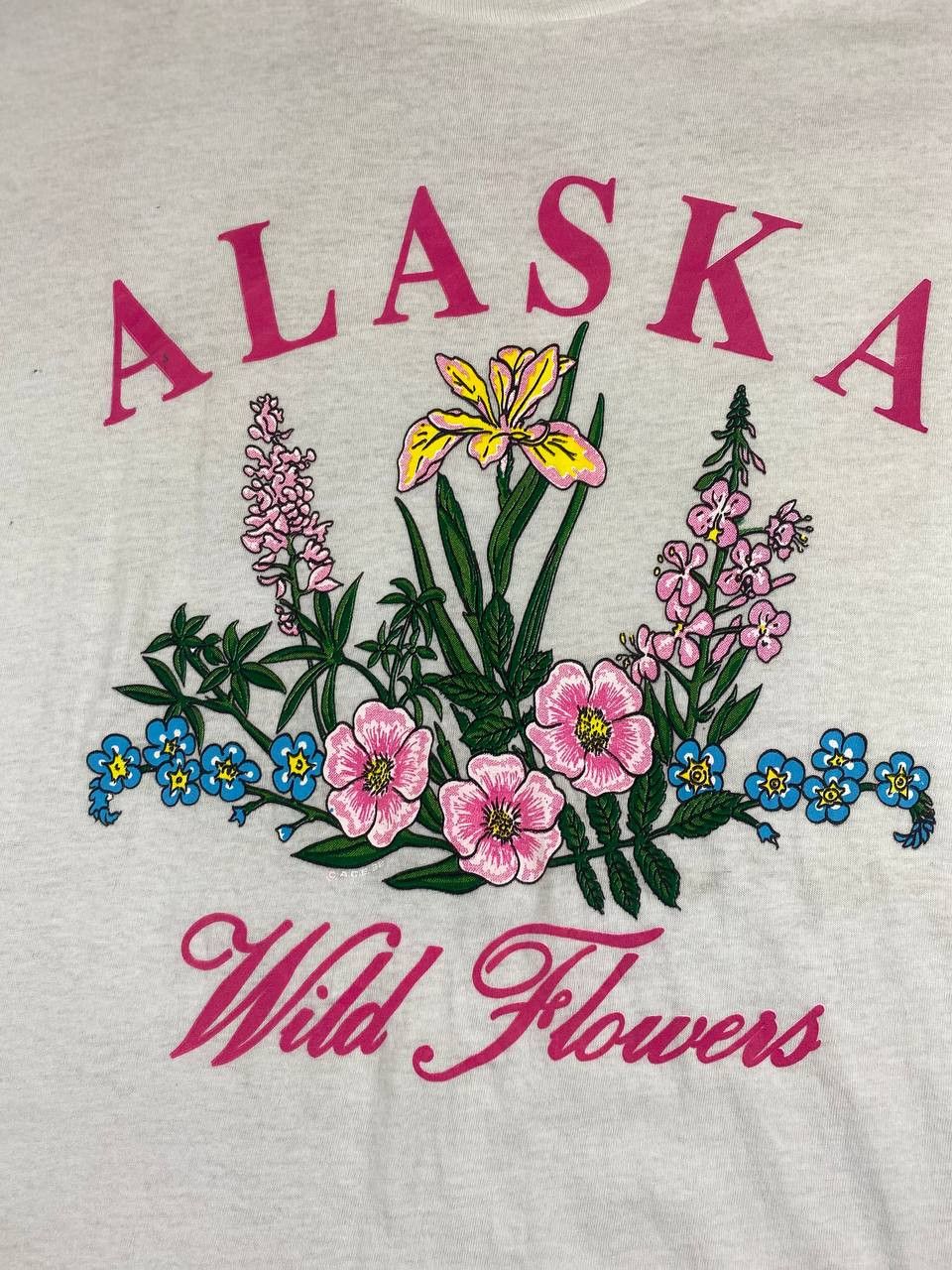 Vintage vintage alaska wild flower tee by screen star nice design Size US L / EU 52-54 / 3 - 2 Thumbnail