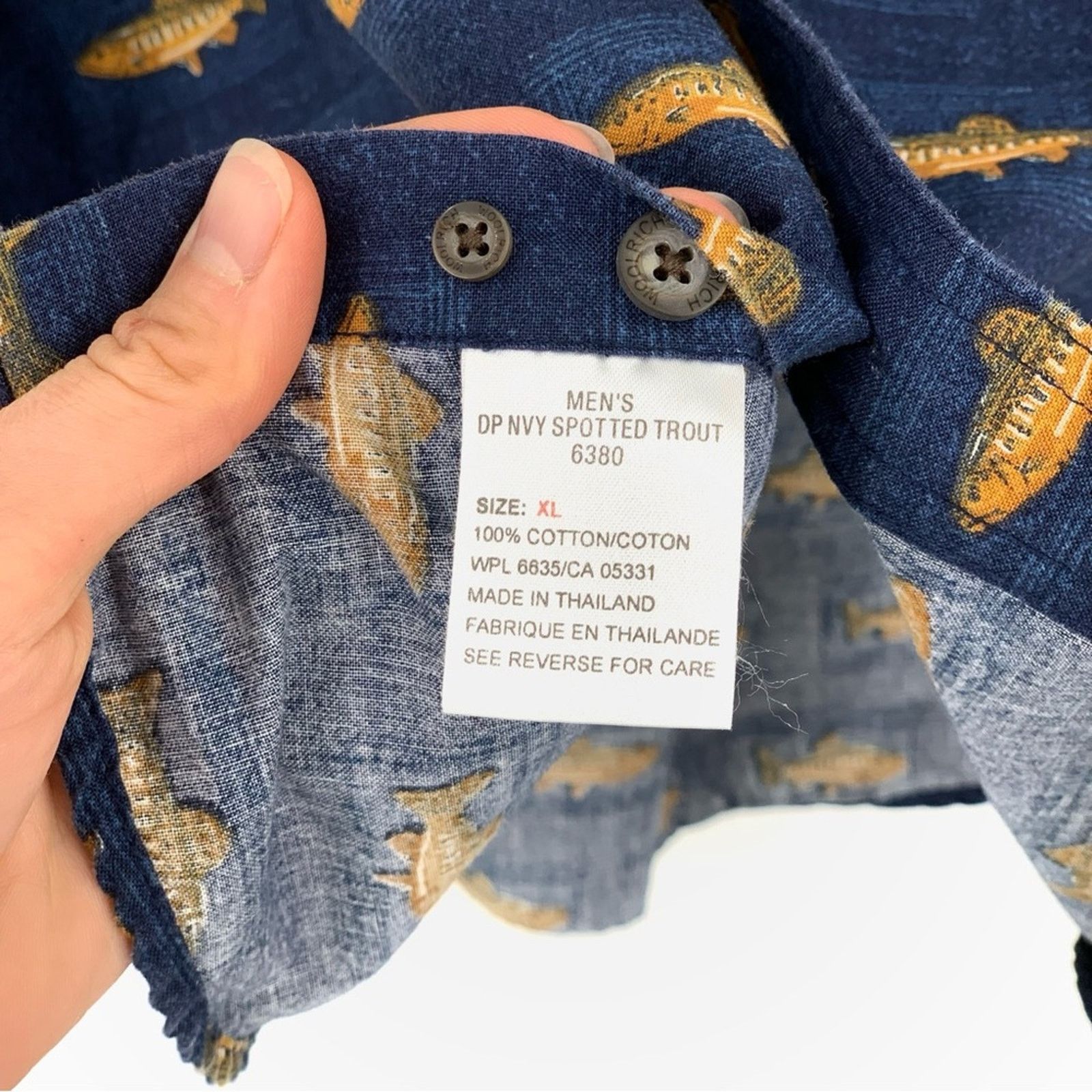Other WOOLRICH Trout Long Sleeve Casual Button Down Navy Yellow XL Size US XL / EU 56 / 4 - 5 Thumbnail