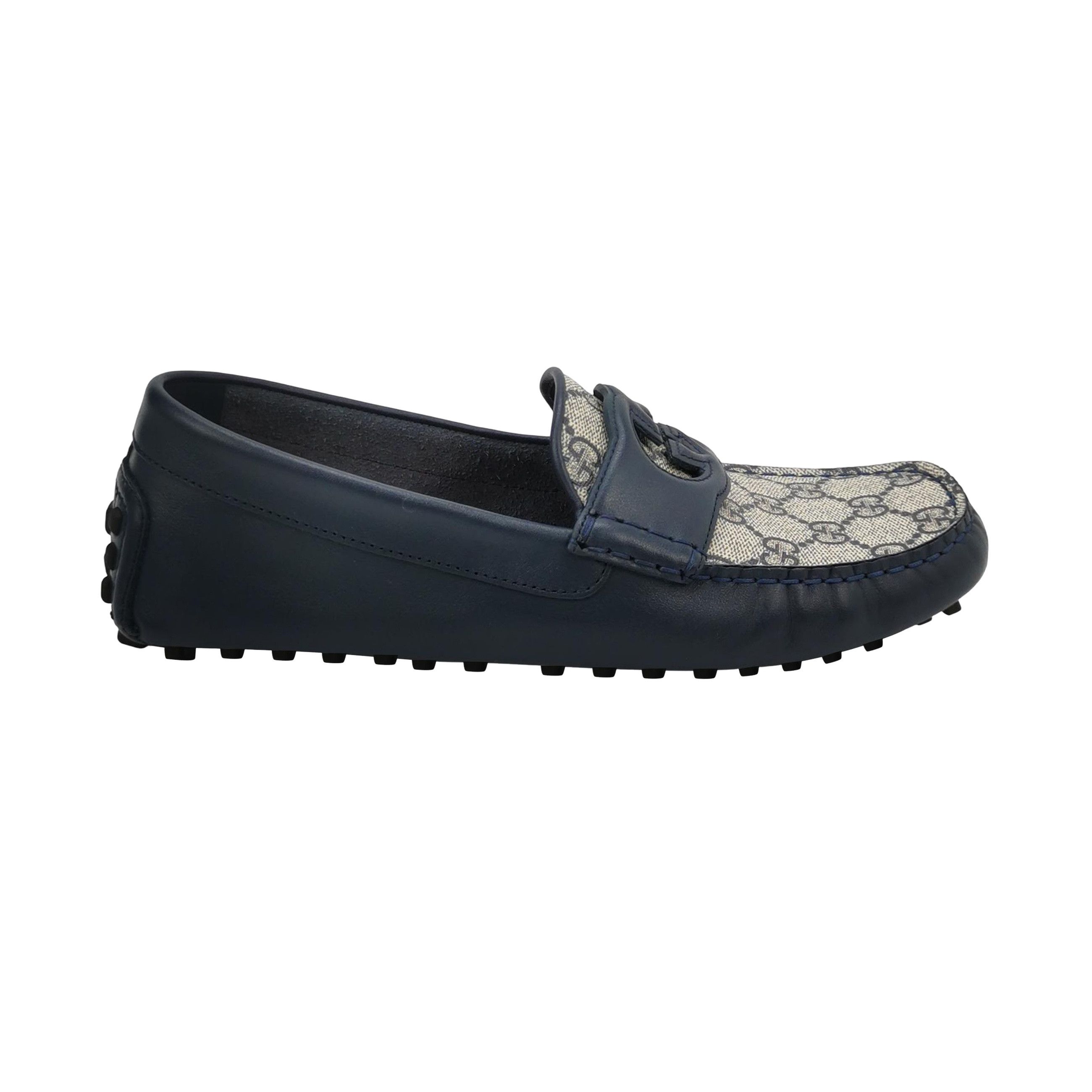 Gucci Gucci Monogram Interlocking G Driving Loafers 39.5 Size US 6 / EU 39 - 1 Thumbnail