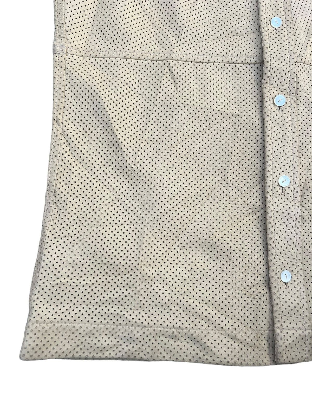 Katharine Hamnett London Vintage KHL Sheepskin Mesh Leather Shirt Sleeveless Size US S / EU 44-46 / 1 - 7 Thumbnail