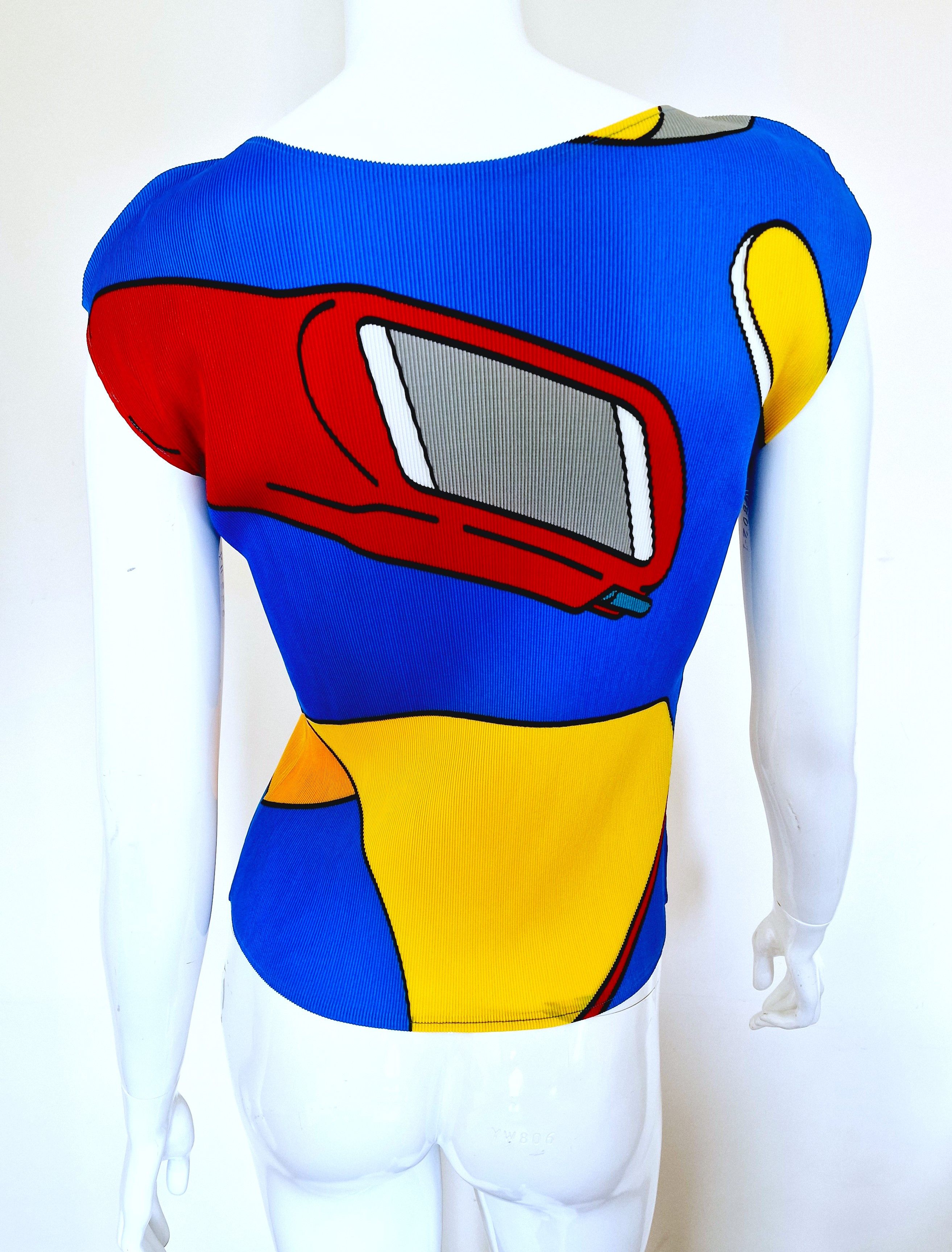 Pleats Please Issey Miyake Issey Miyake Cauliflower Pleats Please Pleated Pop Art Top Size M / US 6-8 / IT 42-44 - 5 Thumbnail
