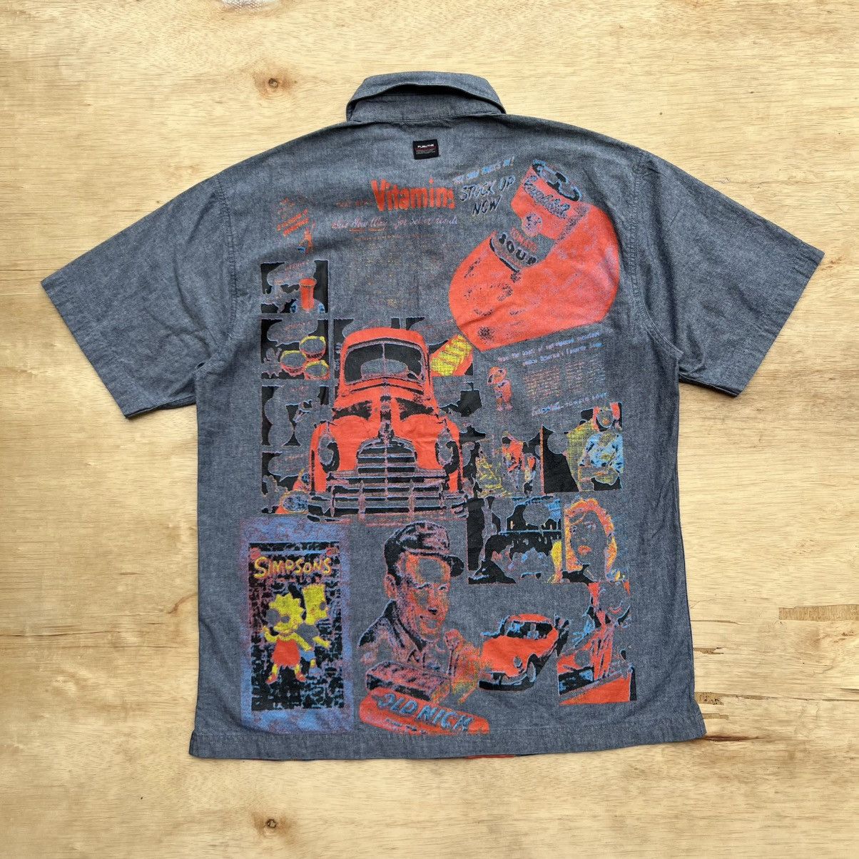 Fubu FUBU COLL COLCTION FULL PRINT BUTTON UP LIKE SKATE & HIP HOP Size US M / EU 48-50 / 2 - 5 Thumbnail