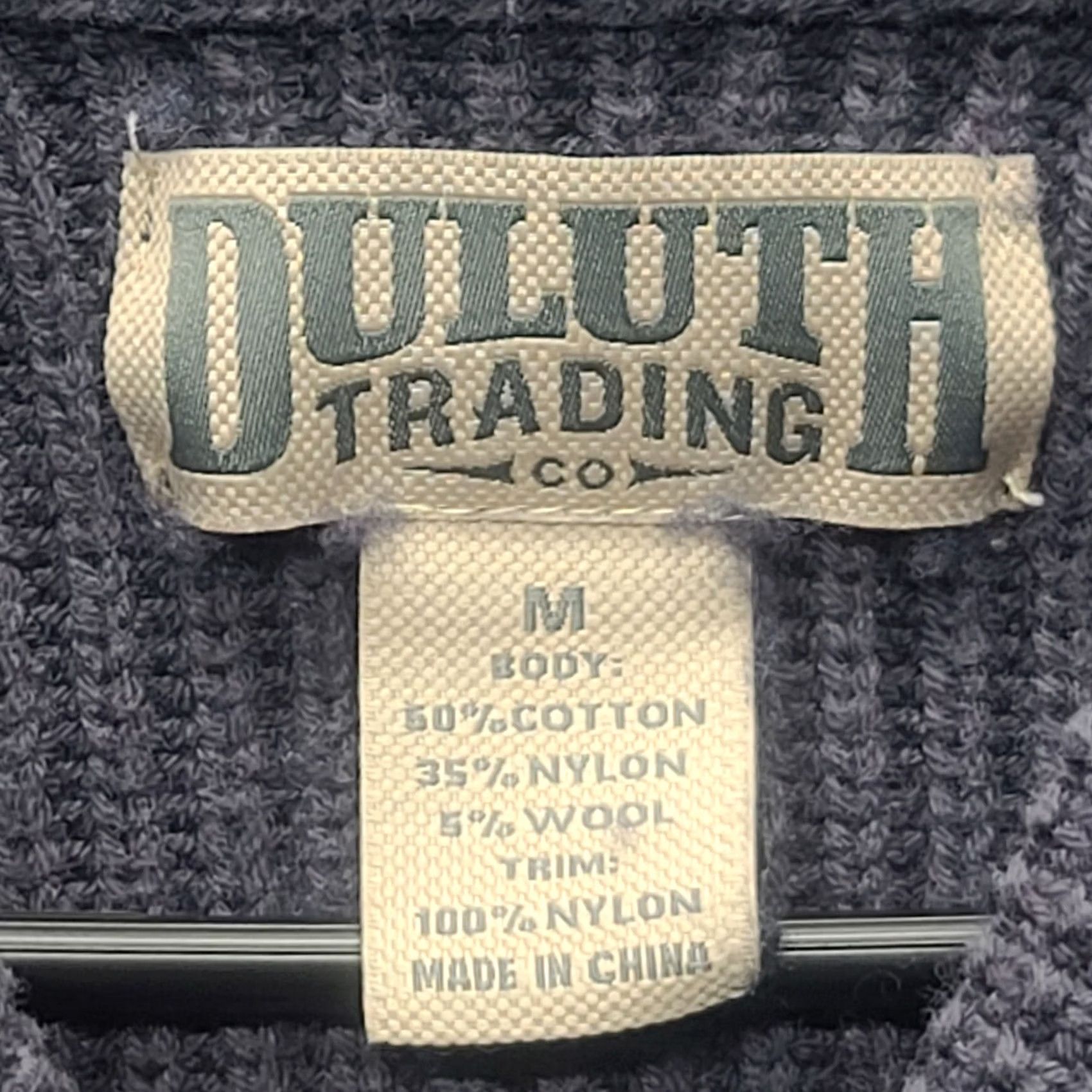 Vintage Duluth Brigadier Sweater Mens M Regular Fit Shawl Collar Gorpcore Knit Pullover Blue Wool Cotton Nylon Breathable Heavyweight Commanders/Mens Size US M / EU 48-50 / 2 - 2 Thumbnail