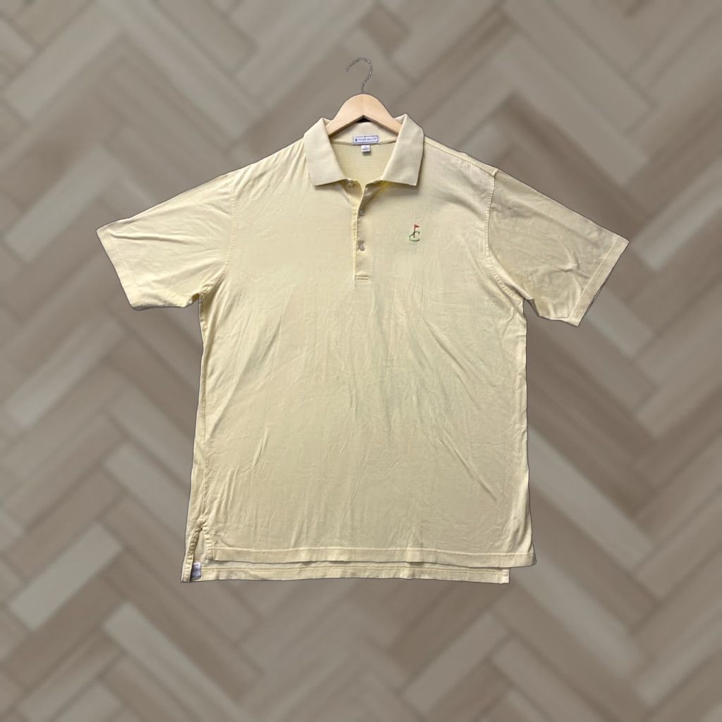 Peter Millar Peter Millar Golf Polo Shirt US Open Logo XL Yellow Cotton Short Sleeve Mens Size US XL / EU 56 / 4 - 1 Thumbnail