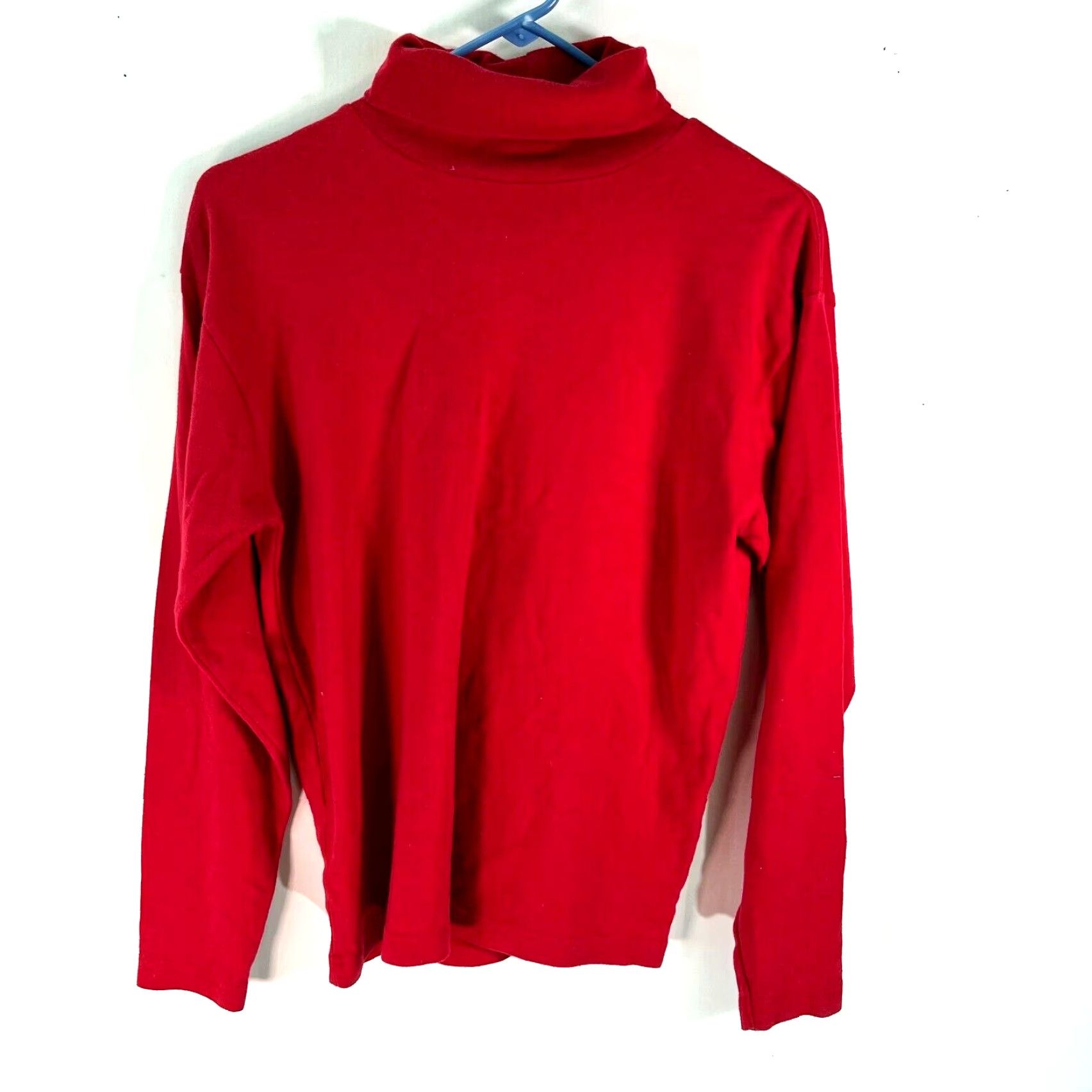 Vintage Willow Bay Red Sweater Pullover Women's M Turtle Neck Long Sleeve Casual Classic Knit 60% Cotton 40% Polyester Adults Mens Womens Girls Boys Size M / US 6-8 / IT 42-44 - 2 Thumbnail