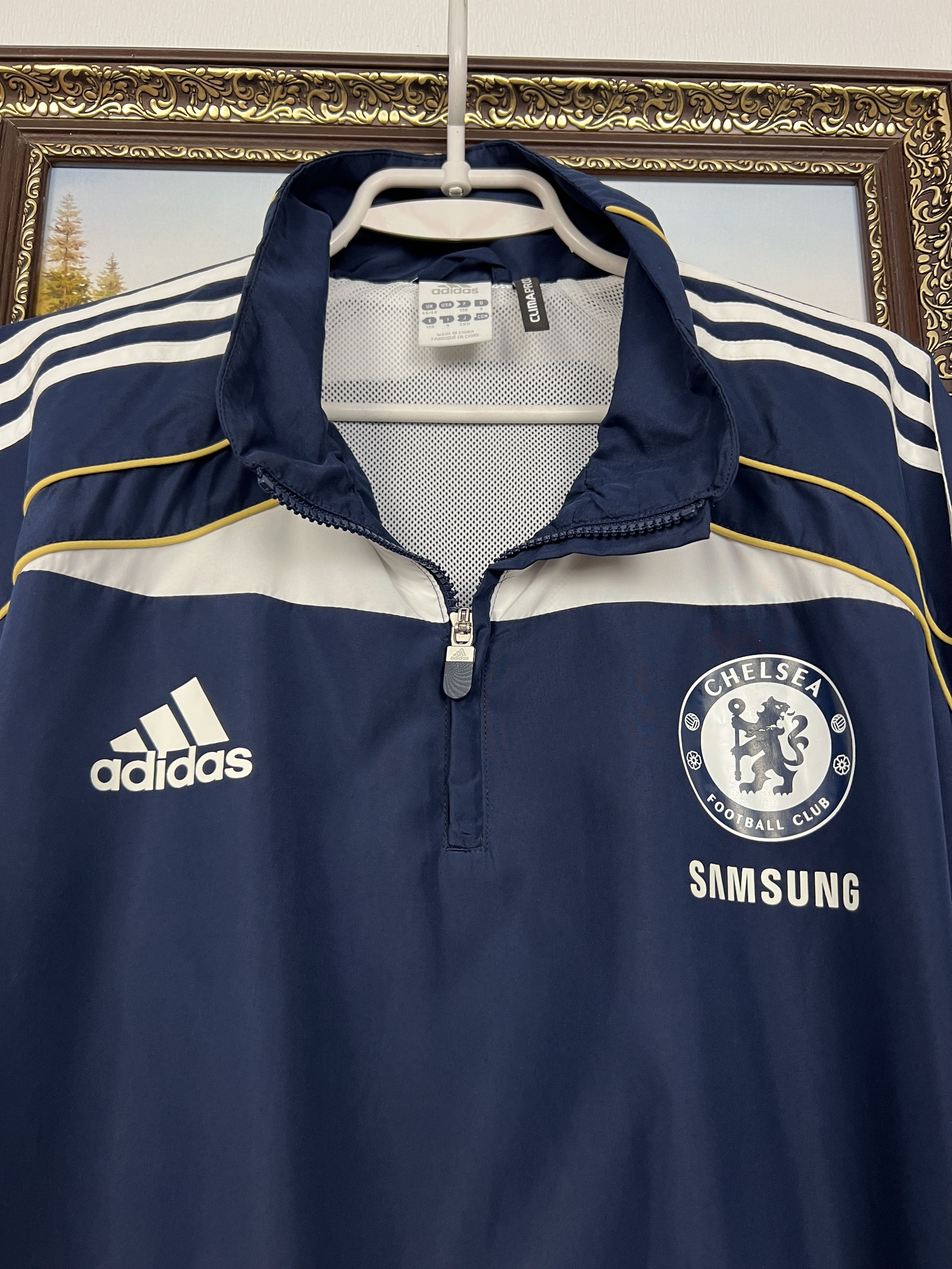 Adidas Vintage Adidas Chelsea Football Jacket Soccer Blue Train Size US XXL / EU 58 / 5 - 3 Thumbnail