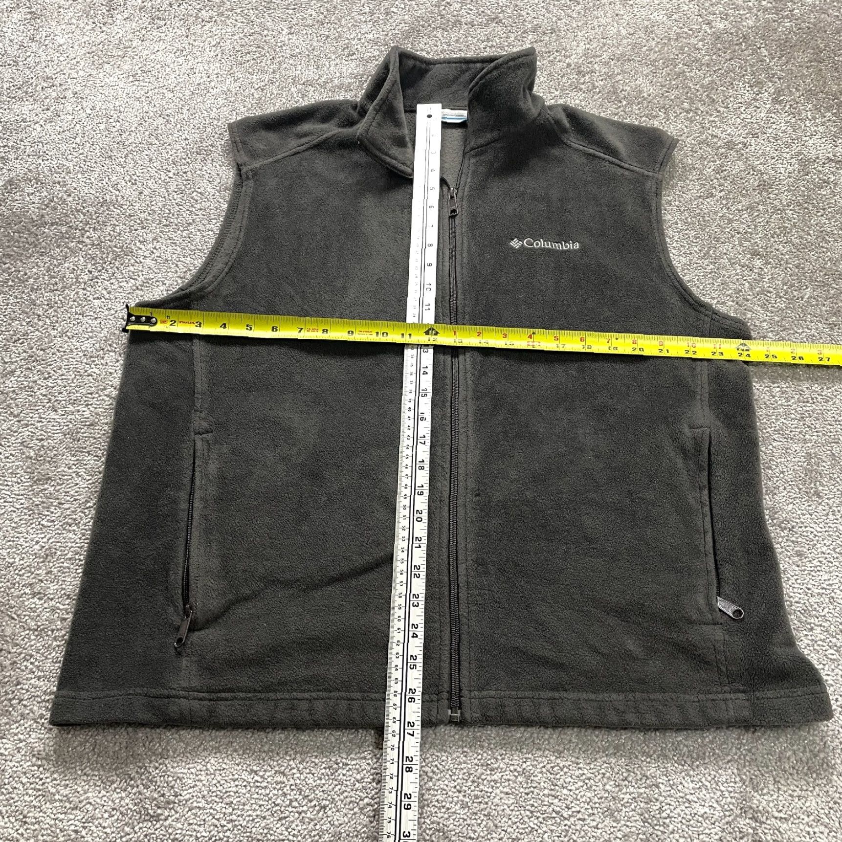 Vintage Columbia Vest Mens XL Fleece Steens Mountain Full Zip Stand-Up Collar Gray Pockets Hiking Jacket/Coat Vintage No Size US XL / EU 56 / 4 - 6 Thumbnail