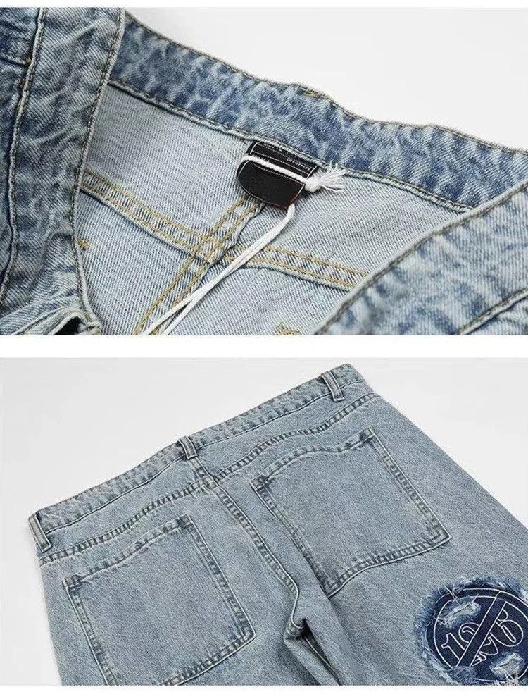 Vintage Vintage Patch Straight Jeans Size US 32 / EU 48 - 7 Thumbnail