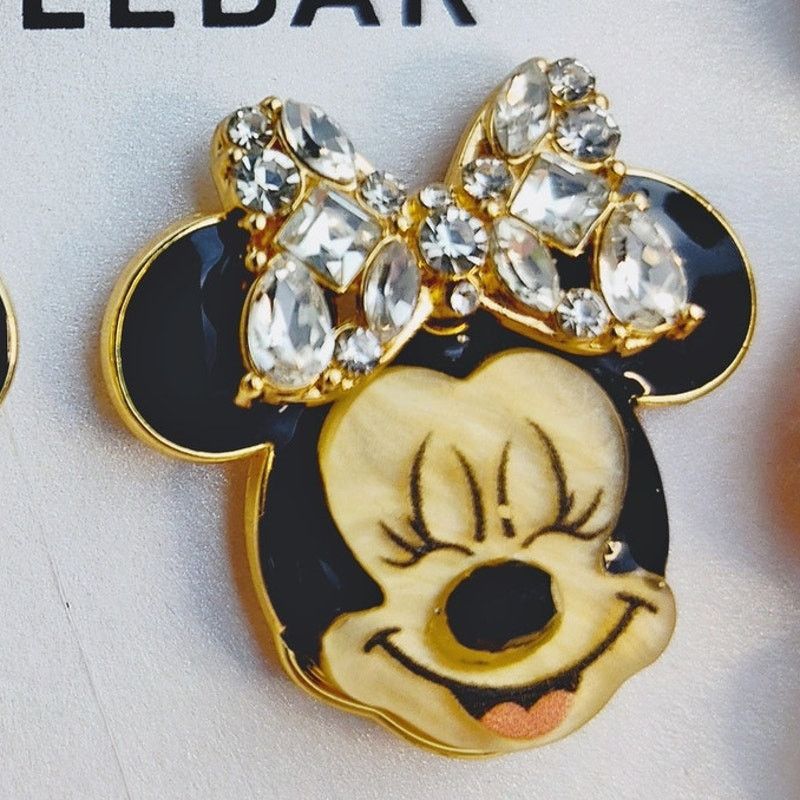 Disney Disney x BaubleBar Minnie Stud Earrings w Rhinestone Bow NIP Size ONE SIZE - 3 Thumbnail