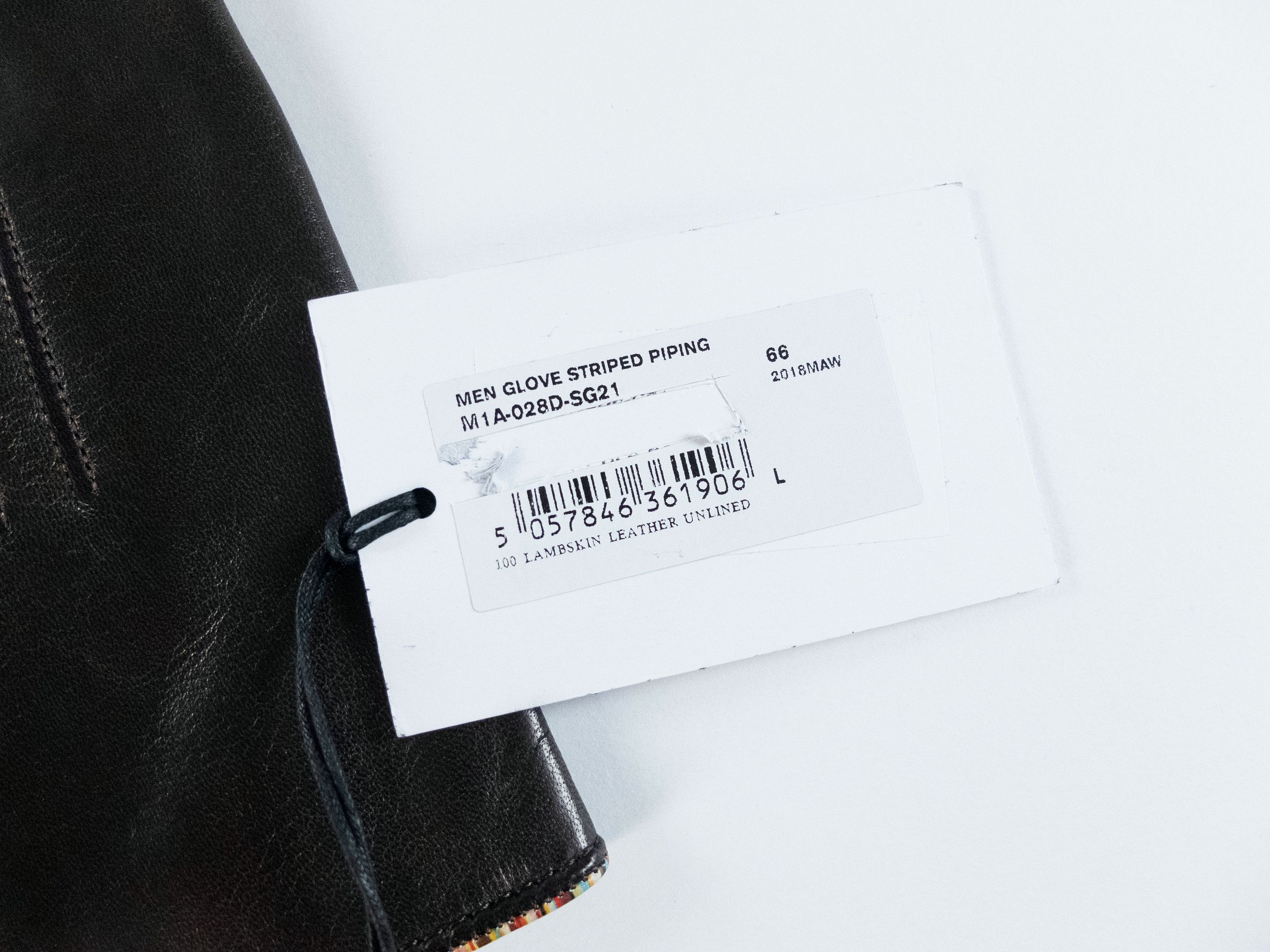 Paul Smith PAUL SMITH mainline brown stripe piping leather gloves Large Size ONE SIZE - 3 Thumbnail