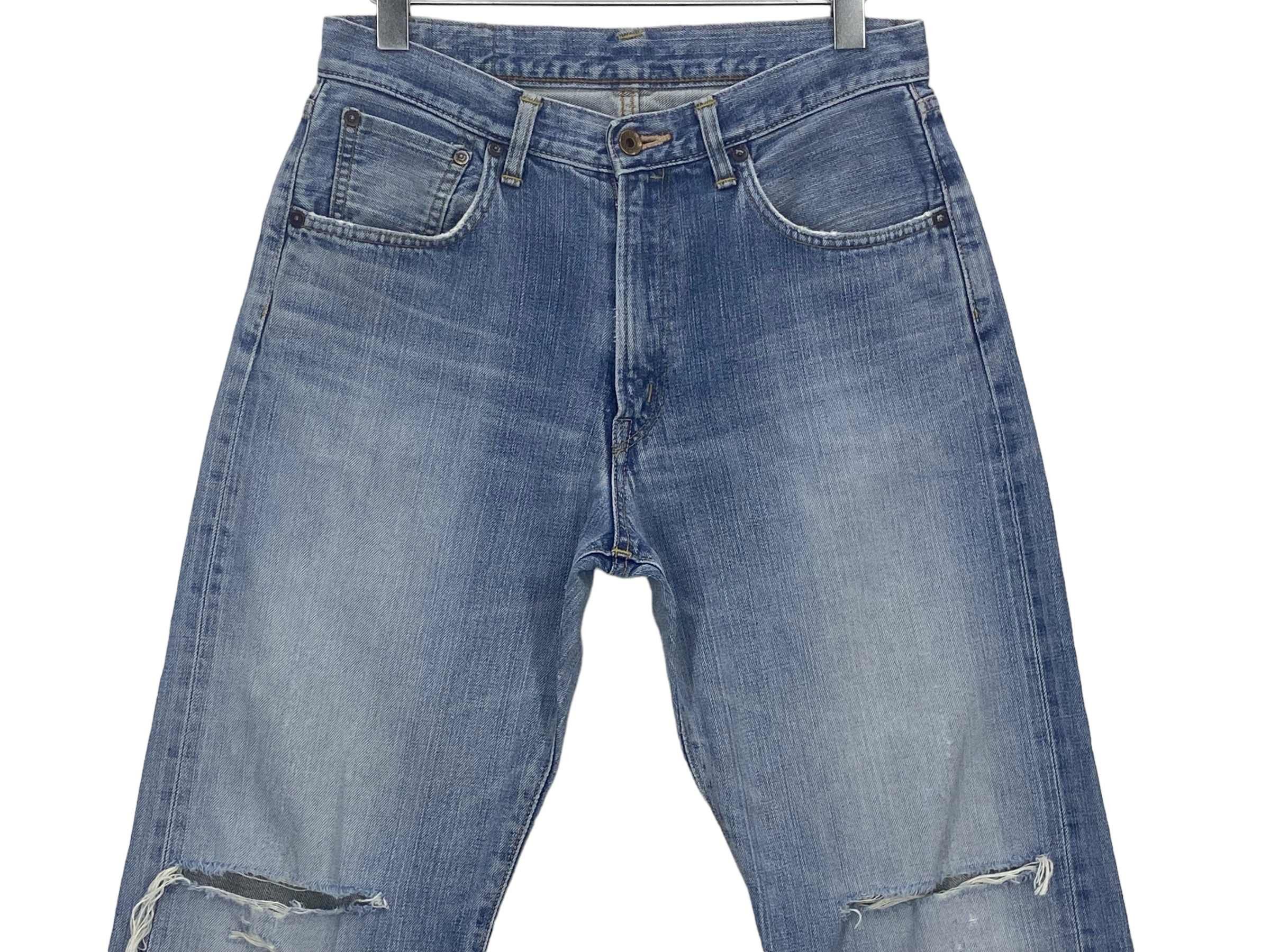 Edwin × Vintage Edwin Selvedge Denim Japanese Distressed Pants Japan Made Size US 30 / EU 46 - 4 Thumbnail