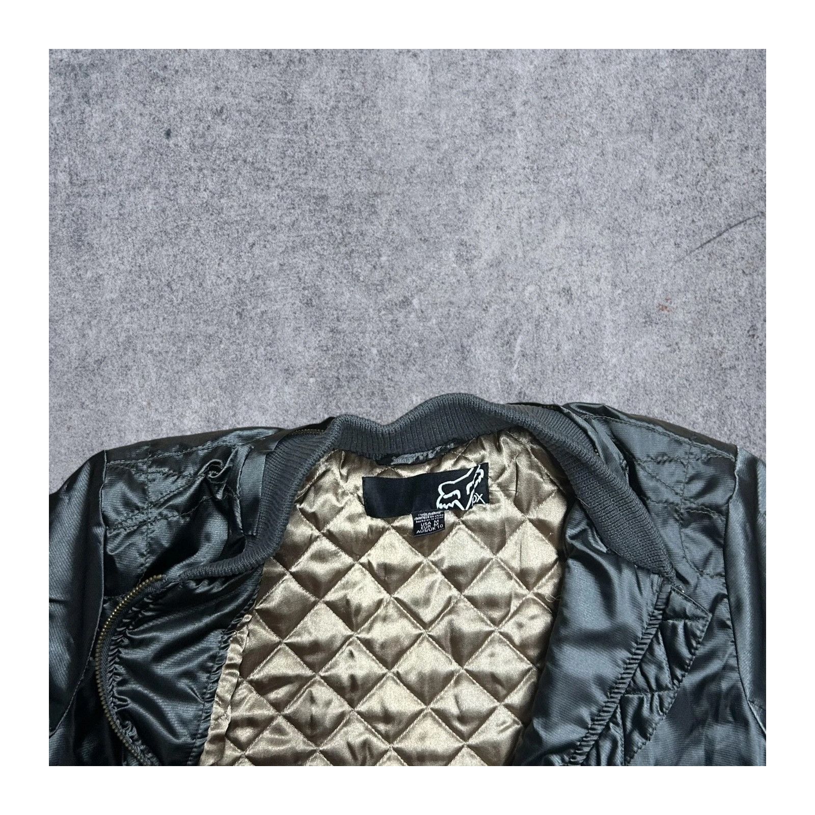 Fox Racing Fox Racing Top Gun Zip-Up Quilt Lined Bomber Jacket Carbon B Size US M / EU 48-50 / 2 - 3 Thumbnail