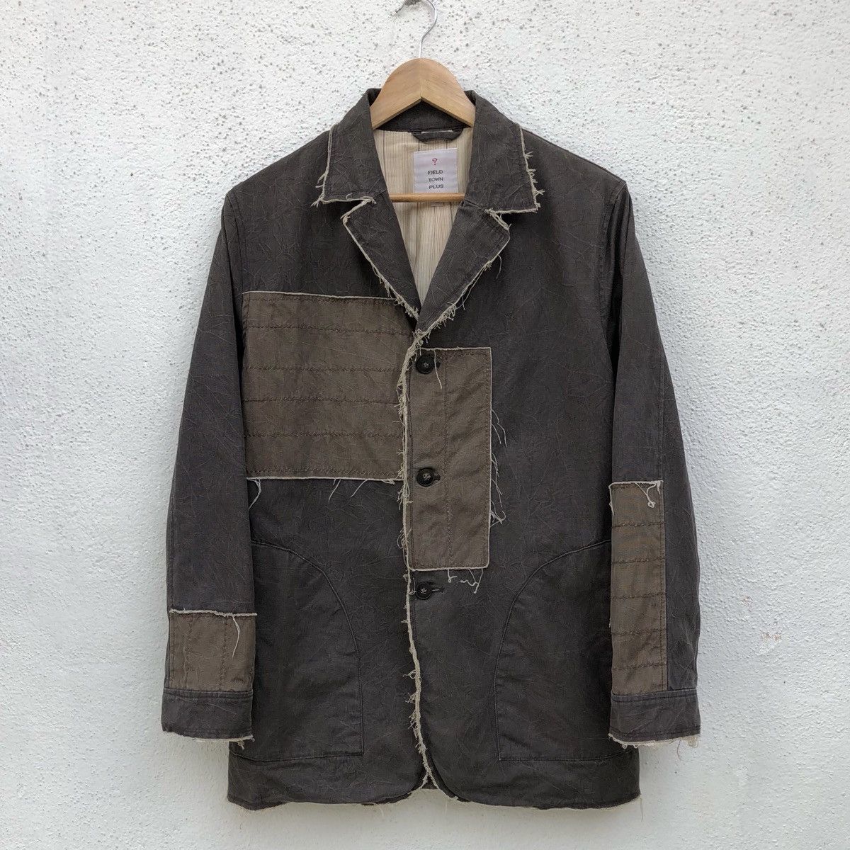 Japanese Brand Vintage Field Town Plus Patchwork Distressed Design Jacket Size US L / EU 52-54 / 3 - 1 Thumbnail